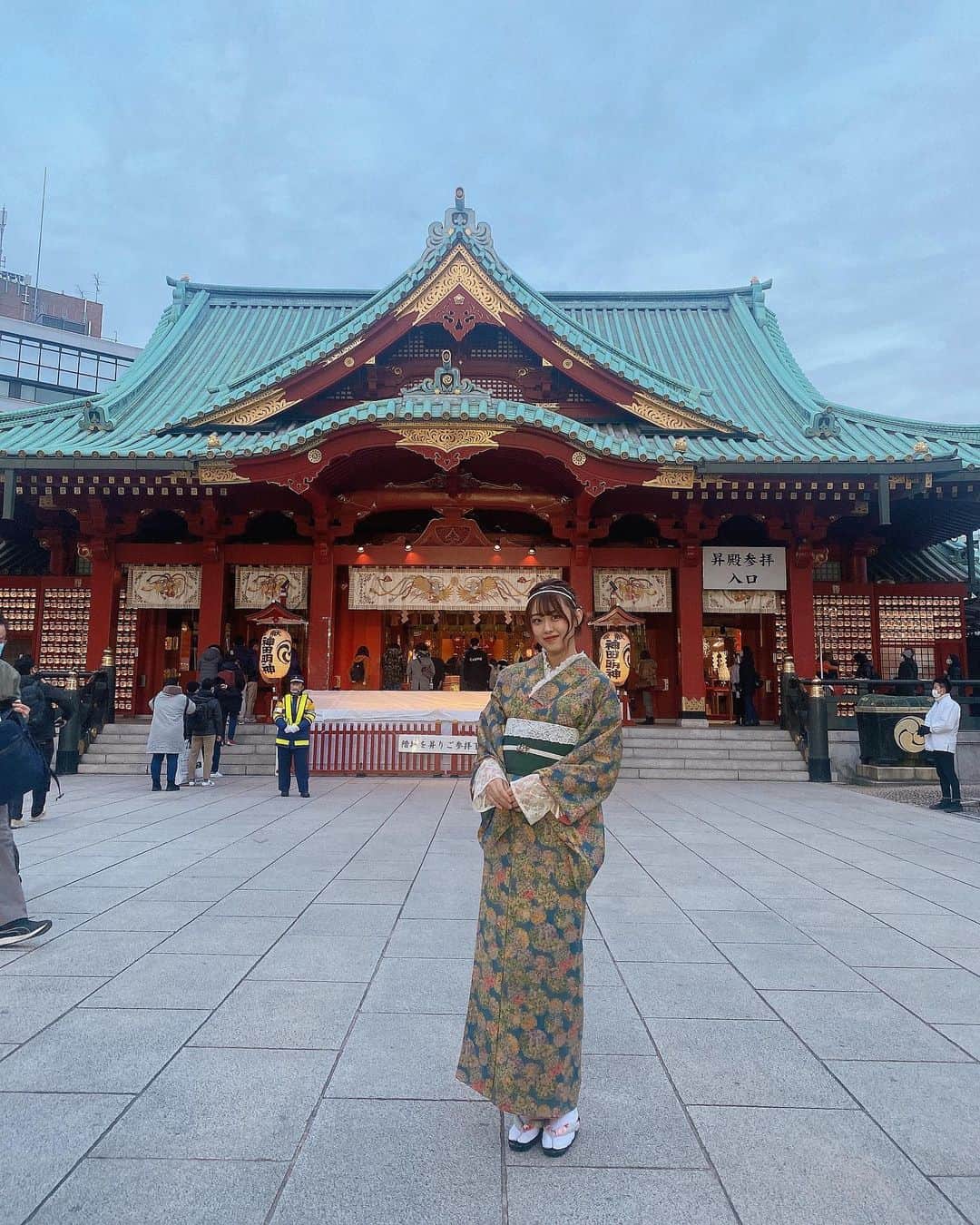 のインスタグラム：「・ お参り出来ました！ ・ ・ #神田明神 #着物」