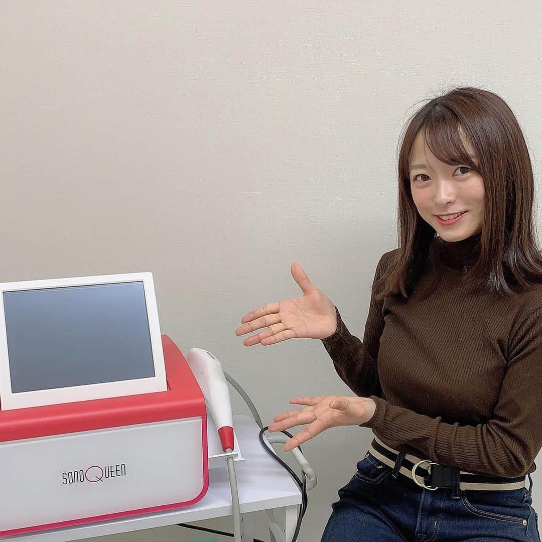 高本采実のインスタグラム：「💆🏻‍♀️ ハイフしてから2週間経過☺︎✨  写真の機械で顔に超音波当ててもらっただけ🥺 （💆🏻‍♀️東京中央美容外科梅田大阪駅前院 @tcb_umeda  👨‍⚕️寺西宏王先生 @tcb_teranishi）  お顔周りがスッキリしてる気がするのと 肌が前よりきめ細かくなってる感じ🥺  . . #リフトアップならTCB東京中央美容外科 #美容整形ならTCB東京中央美容外科 #東京中央美容外科 #東京中央美容外科梅田院 #TCB #TCB梅田院 #東京中央美容外科梅田大阪駅前院　#tcb梅田大阪駅前院 #美容外科 #梅田 #北新地 #西梅田 #大阪 #寺西宏王 先生 #ドクタービーバー #ビーバー先生 #tcb梅田 #ソノクイーン　 #ハイフ #HIFU  #リフトアップ #PR #釣り好き #高本采実」