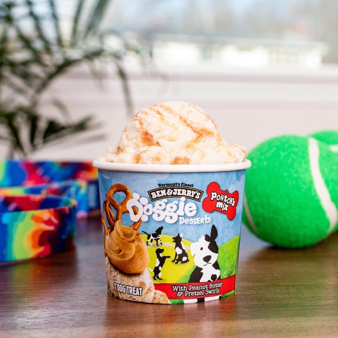 Ben & Jerry'sさんのインスタグラム写真 - (Ben & Jerry'sInstagram)「🐶 NEW! 🐶 Introducing Doggie Desserts — it's Ben & Jerry's for dogs! Bow WOW your pooch with 2 pup-friendly flavors. Link in bio!」1月11日 23時13分 - benandjerrys