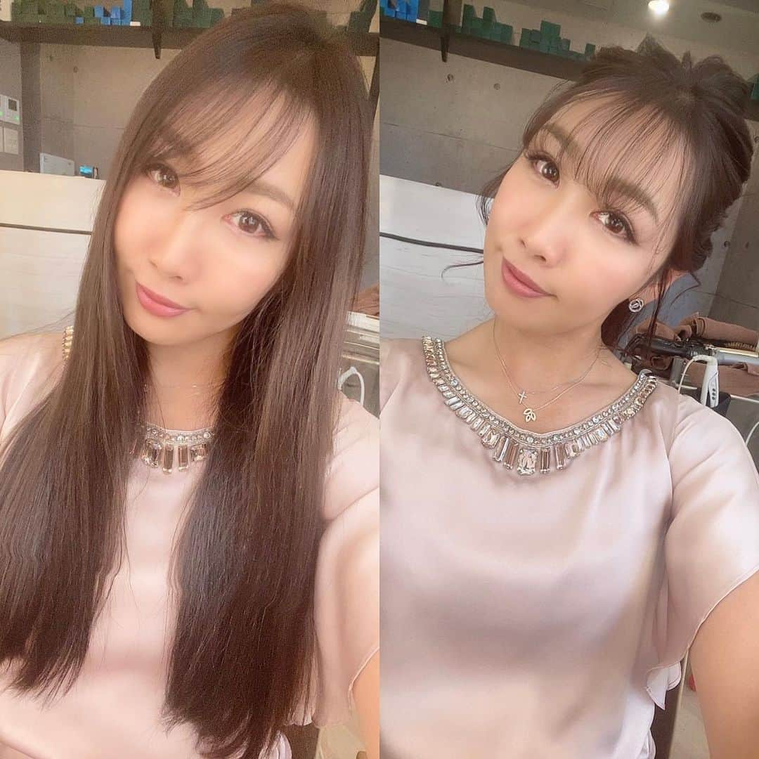 yurieさんのインスタグラム写真 - (yurieInstagram)「前髪切り立て、ヘアメ❤️  れなぞーの結婚式の前に @rr_salon.shun さんに可愛い髪型にしていただきました☺️✌️  前髪あると、アップとかハーフアップとかアレンジしたくなる☺️  前髪切ろうか、また伸ばそうか、考え中🥺  #ヘアメ　#へああれんじ  #ヘアアレンジ　#結婚式髪型　#結婚式髪型アレンジ　#お呼ばれヘア　#アップ　#ハーフアップ　#髪型　#ロングヘアーアレンジ #ロングヘアー女子 #あみおろしアレンジ #しーするーばんぐ #結婚式　#wedding」1月11日 23時40分 - yurie808golf