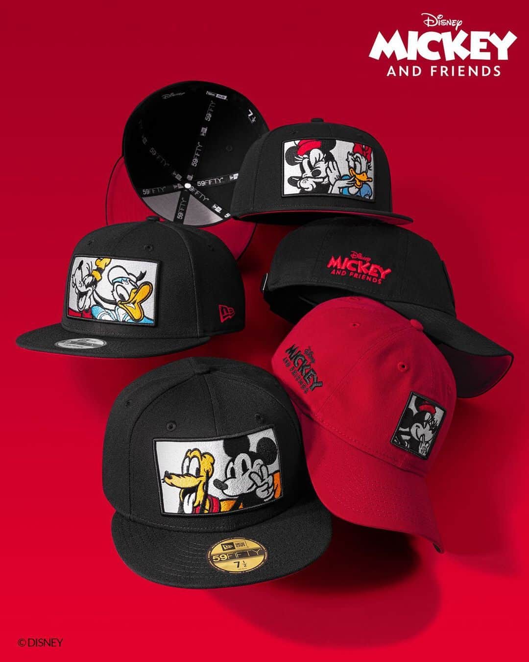 ニューエラ・キャップのインスタグラム：「A new collection with some familiar faces. Mickey and Friends are available now at neweracap.com . Link in bio to shop!」