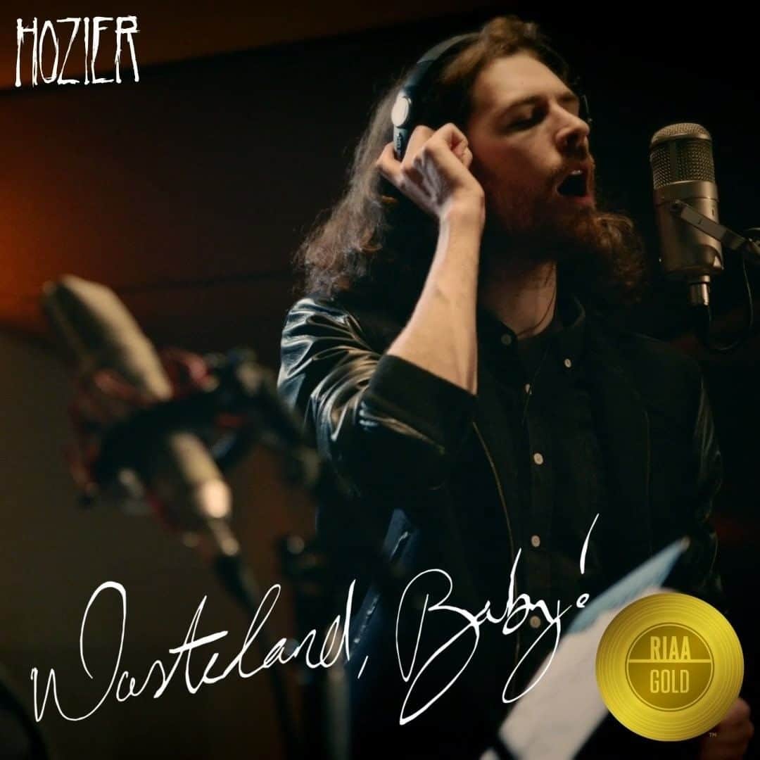 ホージアのインスタグラム：「Delighted to hear that Wasteland, Baby! has been certified gold in the US. I want to thank everyone over there for their continued support in listening to the work, I can’t wait to be back with new music to play for you soon.」