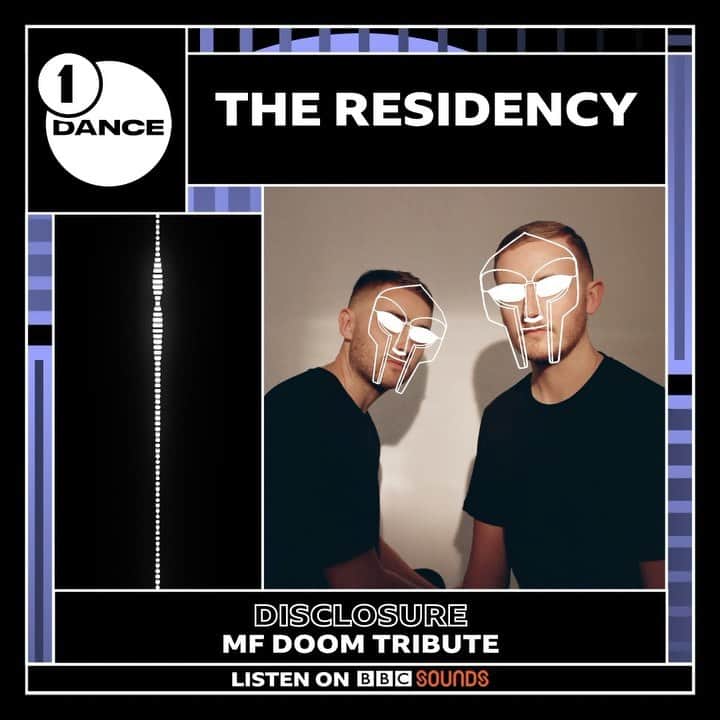 Disclosureのインスタグラム：「Our latest @bbcradio1 Residency mix is out now 💥 This month we've taken things full ambient mode, then into some soul classics & ending on a special tribute to the late, great @mfdoom 🖤 Link on stories」
