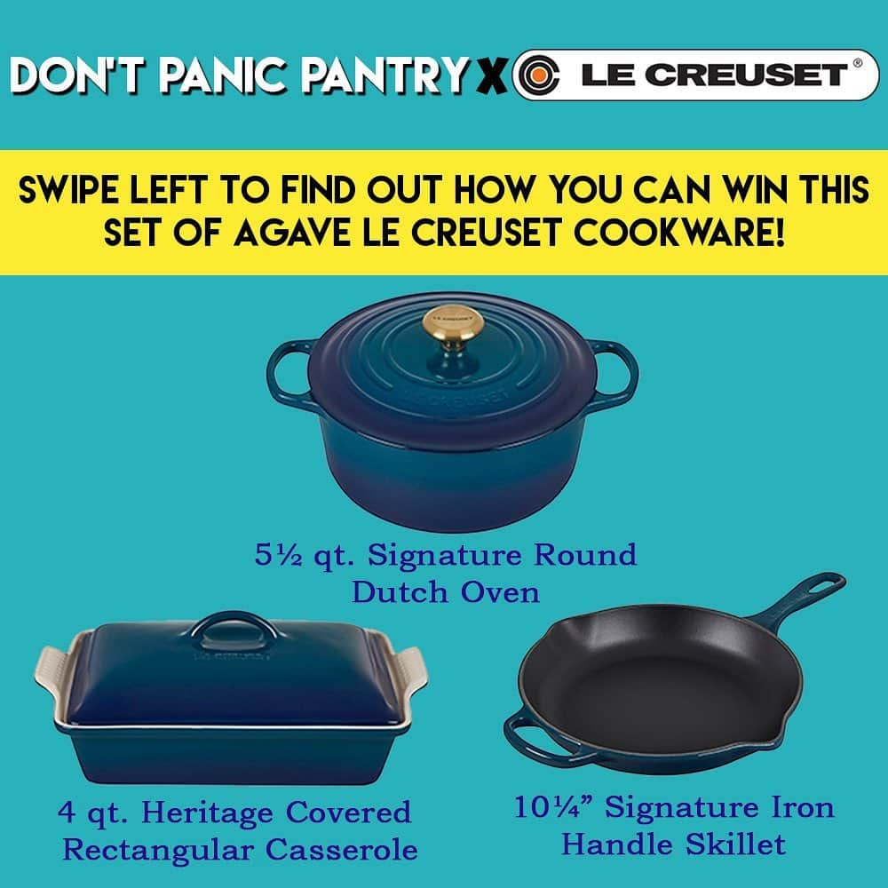 イリザ・シュレシンガーさんのインスタグラム写真 - (イリザ・シュレシンガーInstagram)「That’s right! It’s time for a very special @lecreuset giveaway to celebrate the launch of their brand new (and beautiful) color: Agave.  🍲🍛🥘🍝🍜🥗 Here’s the deal. @galuten has put together a dangerously loose recipe for ___ and ___ with ____. So that means it’s time to get creative, to take the instructions as loosely as you want, and to turn the whole thing into dinner. As he often says on the show: the goal is to make food that you’re willing to eat.  🥬🥒🌶🫑🌽🥕🧄🧅 That could mean any number of things, like for example (these are just examples): a Miso Bean Bowl with Mushrooms, Spinach and Lemon; Fusilli with Rosemary-Bacon Tomato Sauce and Pecorino; Red Lentils with Steamed Clams and Parsley; or Smoked Potato Hash with Chorizo and Tomatillo Salsa. Okay now I want to eat all of those things.  🐓🦃🐖🐄🐐🦙🦞🦐🐟 Post a static photo (not a story) of your dish on Facebook or Instagram, tag #DPPLeCreuset, explain what it is, and tell us (briefly, please) what it would mean to you to win this Dutch Oven, Signature Skillet, and Covered Casserole. Bonus points (though definitely not required) if you want to also post your recipe with the blanks filled in.  😪 Oh and there is one other rule I haven’t mentioned yet: anyone is allowed to submit their dish – unless they are Noah’s mom @nancylyonsgarden, because she would absolutely win and that would seem a little biased. Sorry mom.  😷😷😷😷😷😷😷 Oh and also the pandemic is much raging on so please be responsible. A potential vaccine is not an invitation to be selfish and dangerous. Plus, keep in mind the prize can only be shipped within the US. Tap through the photos for the recipe:」1月12日 2時59分 - ilizas