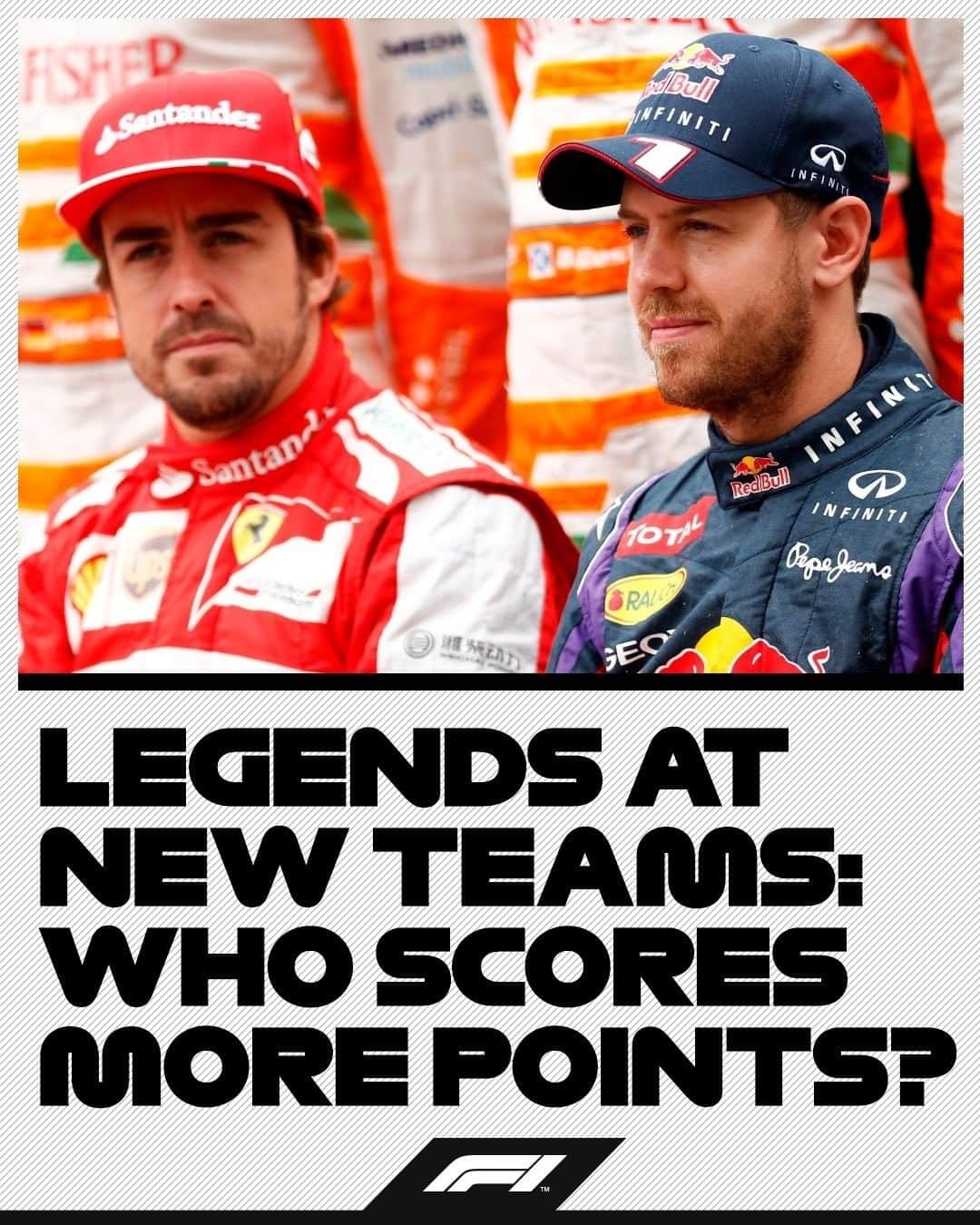 F1さんのインスタグラム写真 - (F1Instagram)「Fernando or Seb? ✍️  And for a bonus, how many points will they get? 🤔  #Formula1 #F1 #Seb5 #AstonMartin #Alonso #Alpine」1月12日 5時20分 - f1