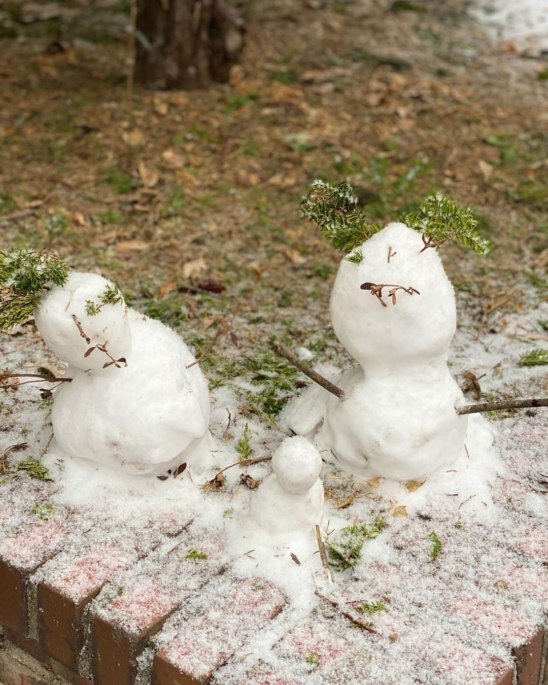 カン・ユンジさんのインスタグラム写真 - (カン・ユンジInstagram)「It’s snowing 🌨 in Seoul,Korea! Stay warm everyone ❤️Oh I didn’t make snowman!! It was in my neighborhood! I thought its very cute so I just took a picture ahaha   서울엔 눈이 오네요  눈길 조심하시고 건강하시고요 ☺️ 동네에 우연히 발견한 눈사람이 넘 귀엽길래 사진 찍었어요 ㅋ 귀여운건 다같이 공감하는거죠❤️ ㅋ   ソウルは雪❄️が降り始めました。 そして私が今住んでる街に雪だるまが見えて可愛くて写真撮っちゃいました。笑　 可愛いのはshareしないと😍皆さん、健康にいつも気をつけて下さいね。  #snow #snowman」1月12日 15時45分 - leheekang