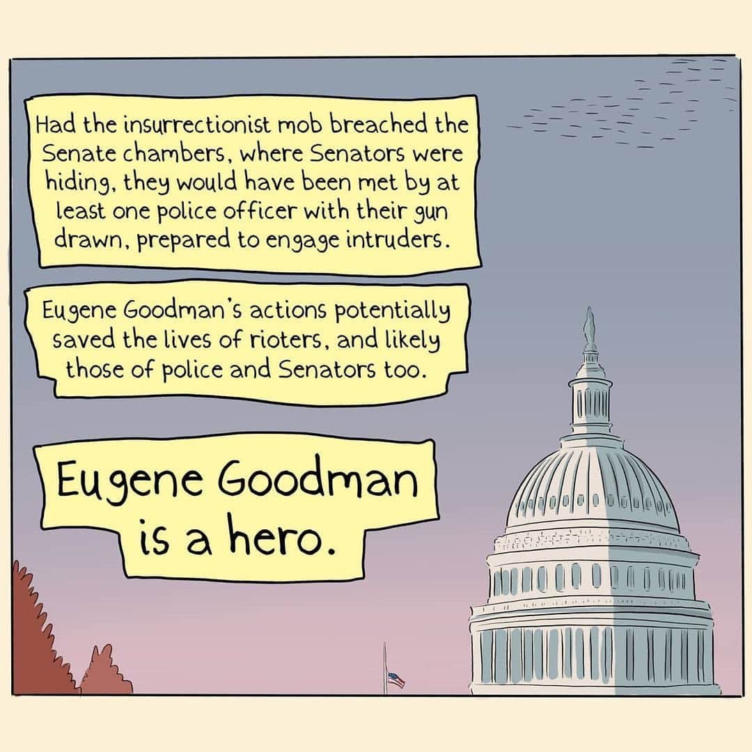 ブリジット・モイナハンさんのインスタグラム写真 - (ブリジット・モイナハンInstagram)「#repost @thefakepan • Eugene Goodman.  . . . #eugenegoodman #art #comic」1月12日 8時19分 - bridgetmoynahan