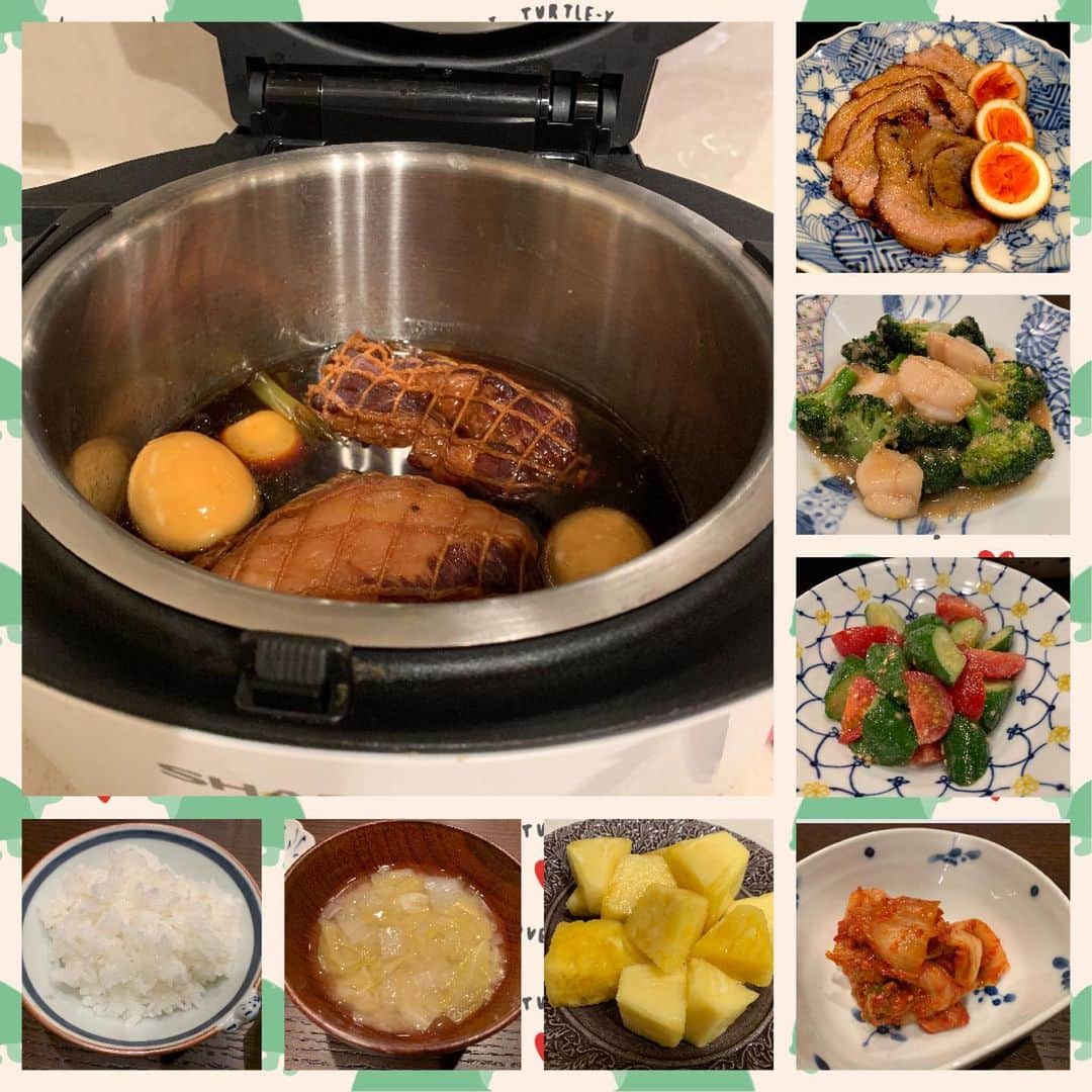 小倉優子さんのインスタグラム写真 - (小倉優子Instagram)「昨夜は、ホットクックで煮豚を作りました✨ 柔らかくて美味しかったです😊❗️  連休明けですが、今日も一日楽しく頑張りましょう💕  #ホットクック #本当に便利😍」1月12日 8時47分 - ogura_yuko_0826