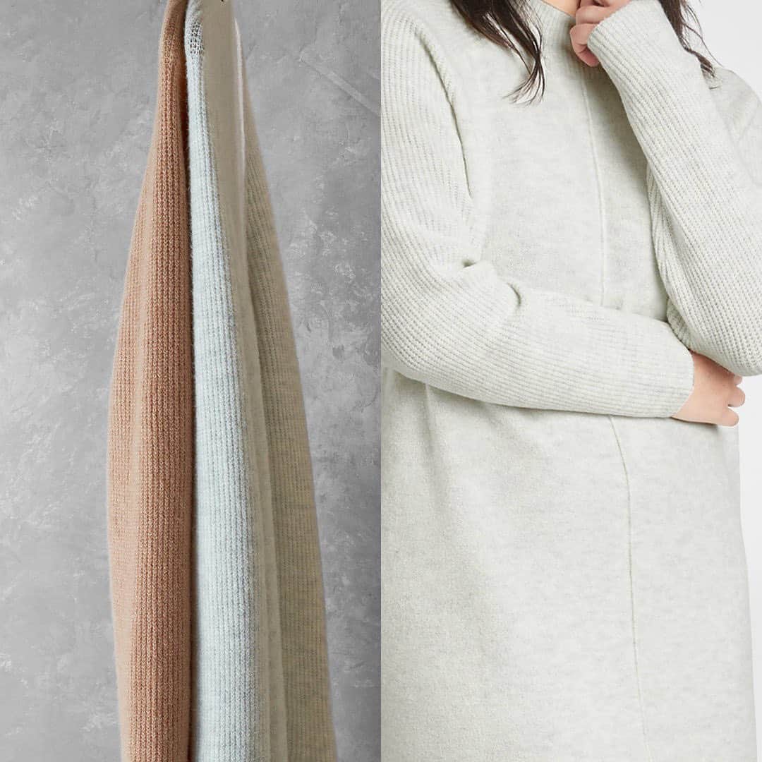 Banana Republic のインスタグラム：「A cozy sweater that's a dress. The perfect piece to keep you warm and comfortable while looking effortlessly stylish.」