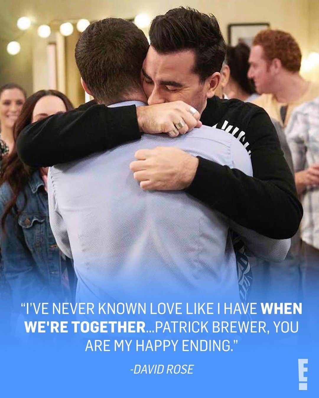 E! Onlineさんのインスタグラム写真 - (E! OnlineInstagram)「We're stuck on their heart, we hang on every word they say. 😭 Live from our 200th rewatch of #SchittsCreek, this post is dedicated to David, Patrick and their precious love. (📷: Instagram/CBC)」1月12日 10時01分 - enews