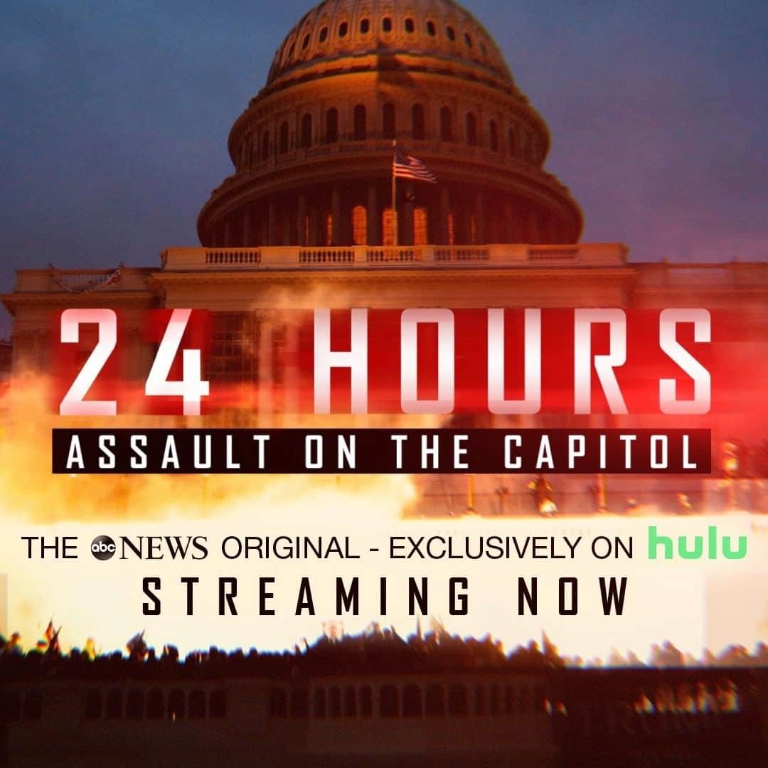 ABC Newsさんのインスタグラム写真 - (ABC NewsInstagram)「'24 Hours: Assault on the Capitol’  A detailed timeline of events surrounding the deadly siege of the U.S. Capitol on January 6.  STREAMING NOW on @Hulu  LINK IN BIO.」1月12日 10時58分 - abcnews