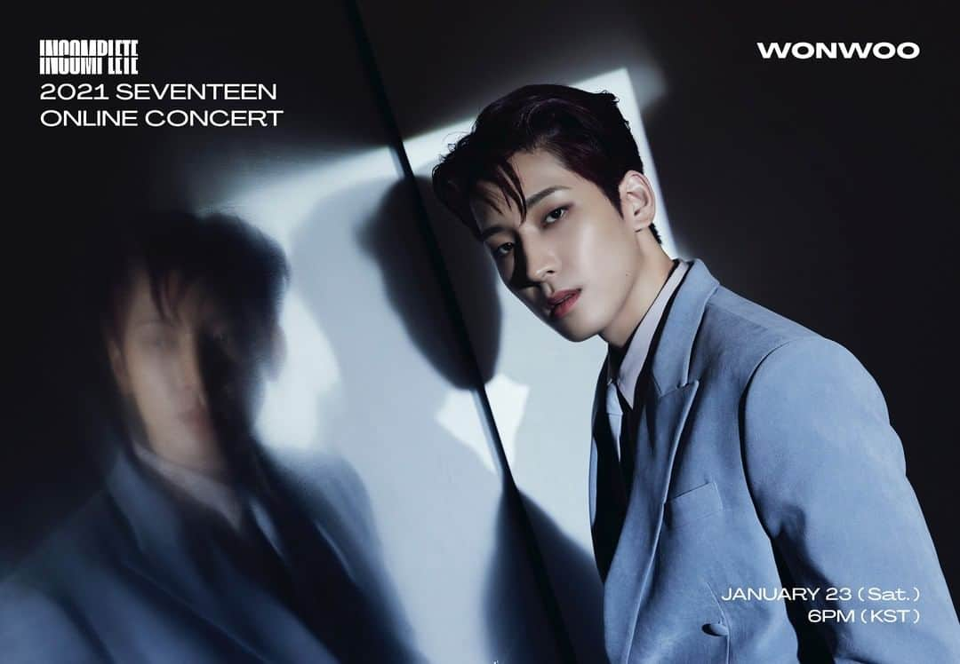 SEVENTEENさんのインスタグラム写真 - (SEVENTEENInstagram)「2021 SEVENTEEN ONLINE CONCERT <IN-COMPLETE> #WONWOO  https://www.venewlive.com/concerts/svt-in-complete/#/  #SEVENTEEN #세븐틴 #SVT_IN_COMPLETE」1月12日 17時01分 - saythename_17