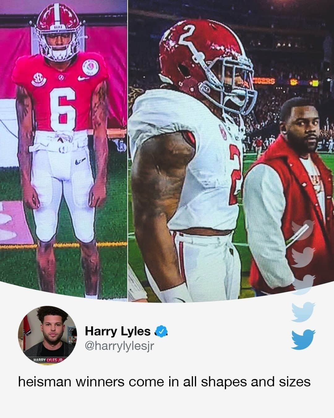 espnさんのインスタグラム写真 - (espnInstagram)「Bama's Heisman winners are literally built different 😤 @espncfb  #NationalChampionship」1月12日 12時38分 - espn