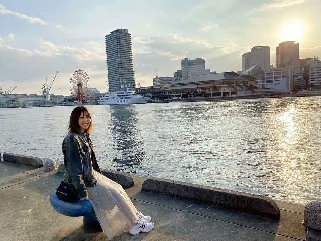 愛咲りりのインスタグラム：「お母さんと神戸✈️(10月末😂) 私は日帰りだったんだけど朝から夜までで思ったより いろんな所行けて楽しかった😽💞  #神戸 #神戸旅行 #国内旅行」