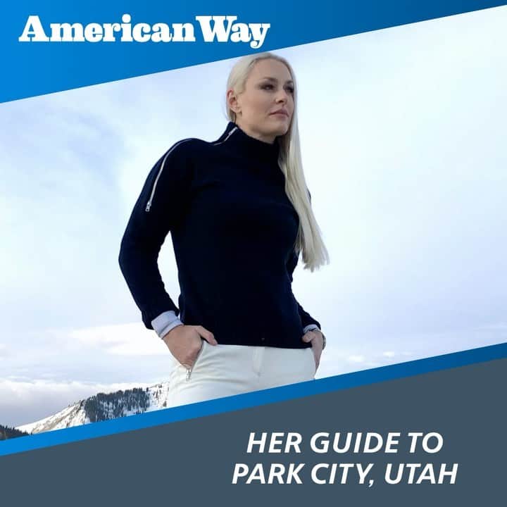 アメリカン航空のインスタグラム：「Check out the latest guide to the best ski towns of 2021. Three winter Olympians, 🎿 @lindseyvonn ⛷ @hilaryknight and @Taylor_Gold 🏔, show us how to do their towns, their way. Link to American Way in bio.」