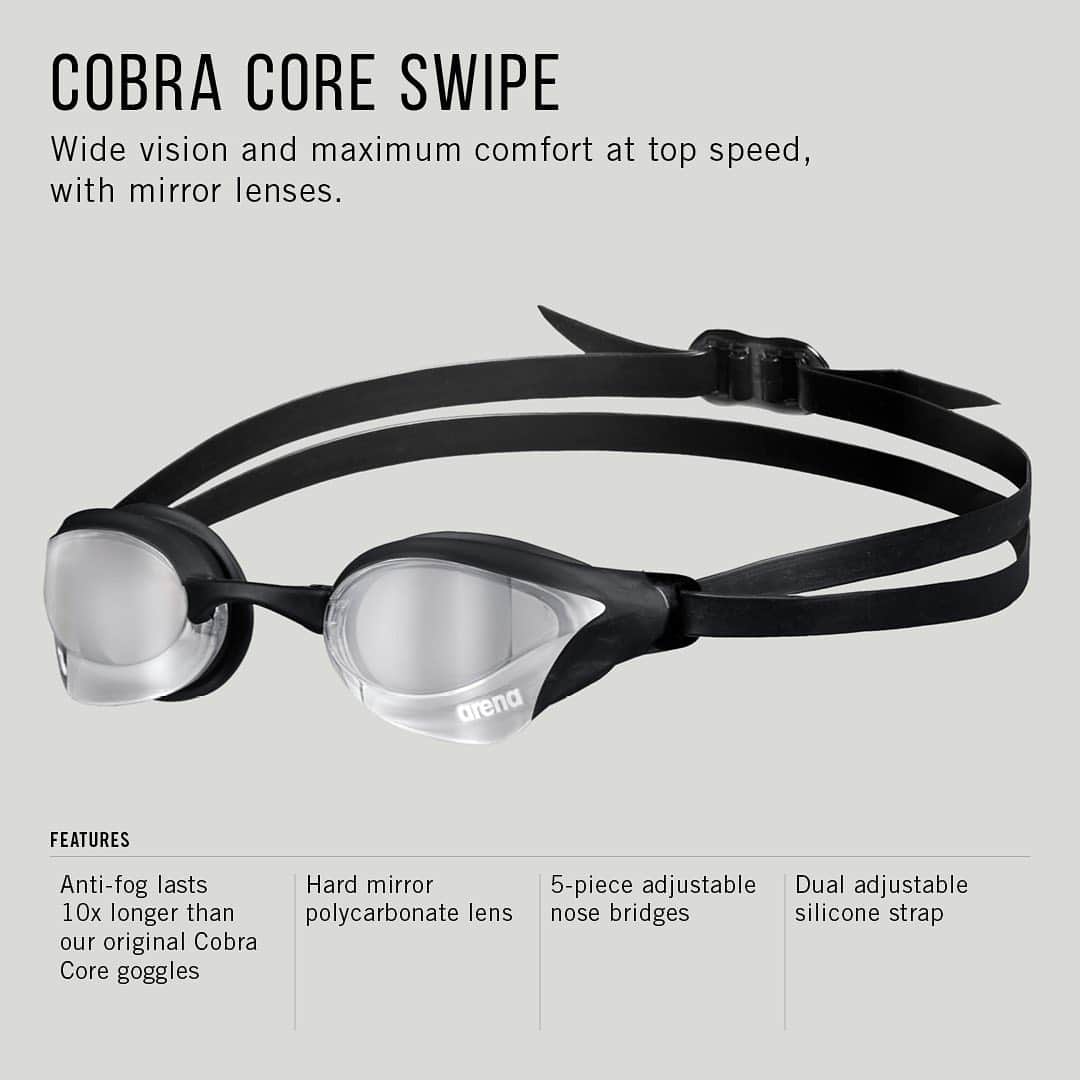 arenausaさんのインスタグラム写真 - (arenausaInstagram)「SWIPE AND GOOOOOO  No one has time for fog which is why we created SWIPE ANT-FOG TECHNOLOGY and have implemented it into your favorite Cobra goggles 🤩   SWIPE through to see features of all of our faves:   - Cobra Ultra Swipe  - Cobra Core Swipe  - Cobra Swipe  - Cobra Tri Swipe  Which is your fav?  #deepdive #swipe」1月13日 1時41分 - arenausa