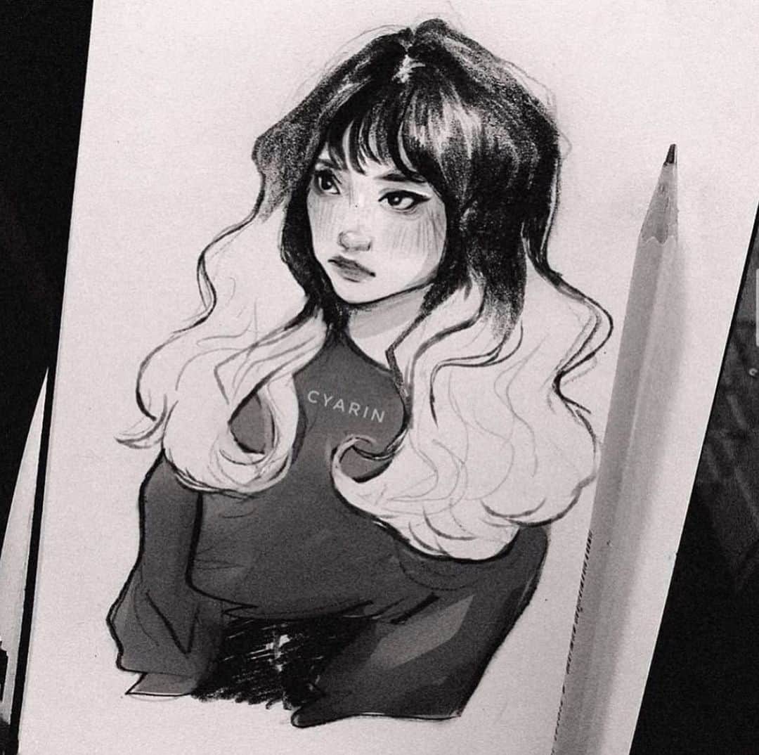 Laura Brouwersのインスタグラム：「Hey!! Im live on twitch right now (: we’re gonna be practicing together and doing reference studies!! Come draw with us ~ the link is in my bio!」