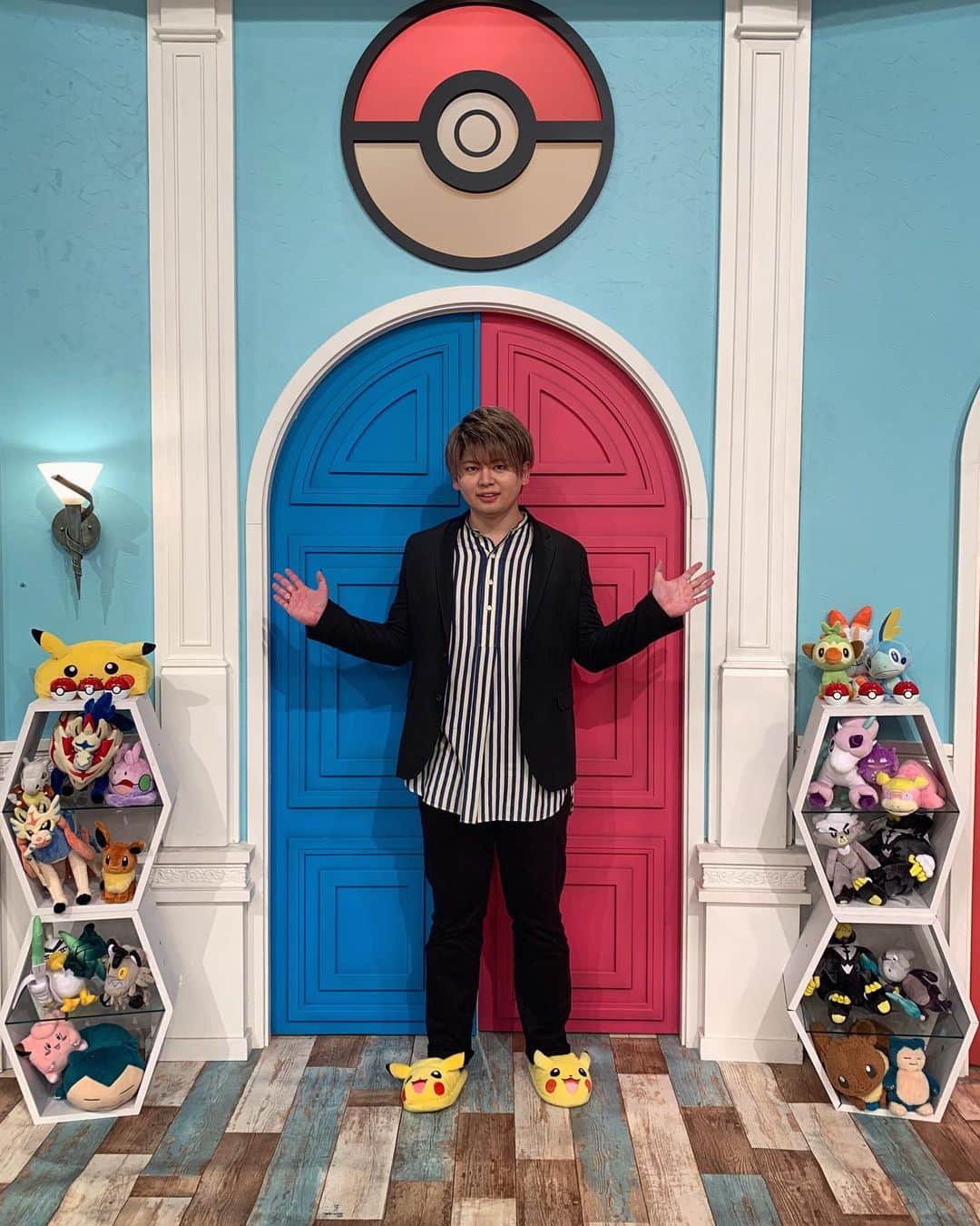 砂川信哉のインスタグラム：「ポケんちは☺︎ 初のスタジオ！」