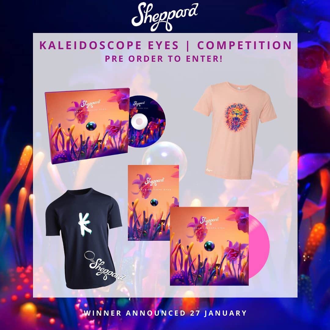 シェパードのインスタグラム：「If you missed out on the first competition - don't stress! We've been hiding a sneaky secondary competition up our sleeves, and it's just gone live. Head to the link in bio to enter! #kaleidoscopeeyes」