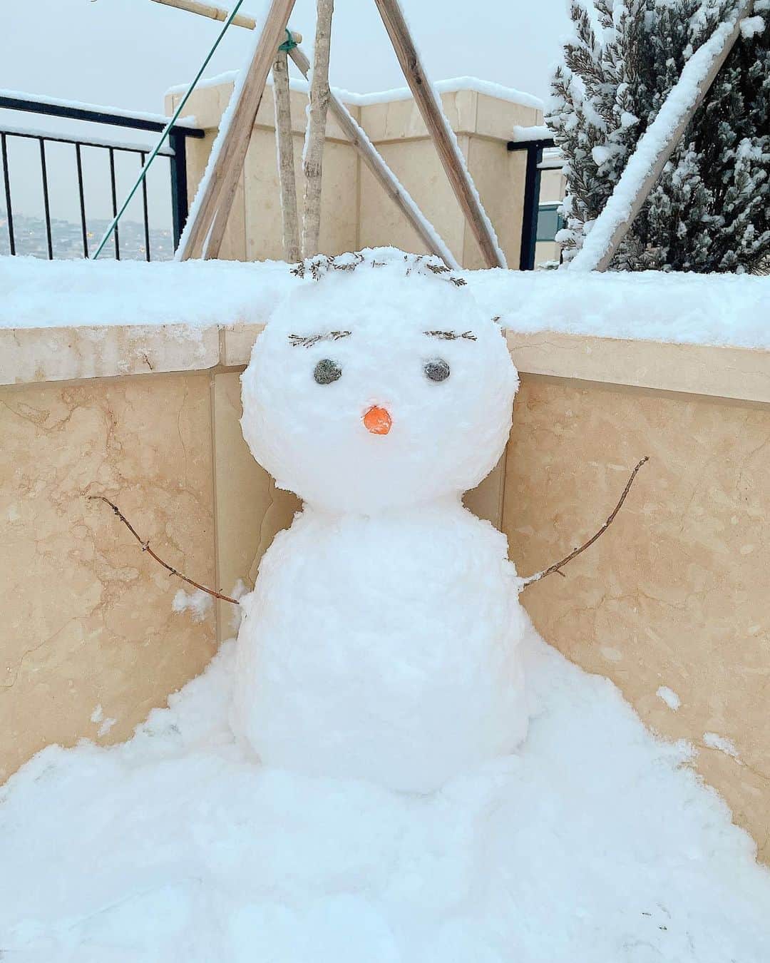 ミン・ヒョリンのインスタグラム：「☃️🥶」