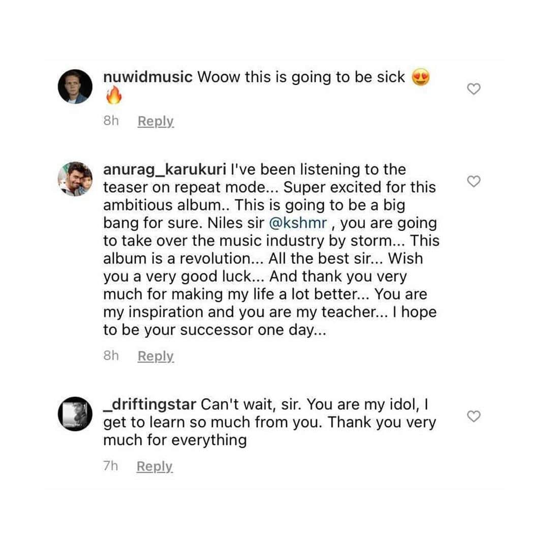 Spinnin' Recordsさんのインスタグラム写真 - (Spinnin' RecordsInstagram)「Music has an inexplicable impact on people’s lives. It’s heartwarming to feel the connection between the fans and the artists. Swipe left to see how the community is receiving @kshmr’s announcement of his new single.」1月12日 19時49分 - spinninrecords