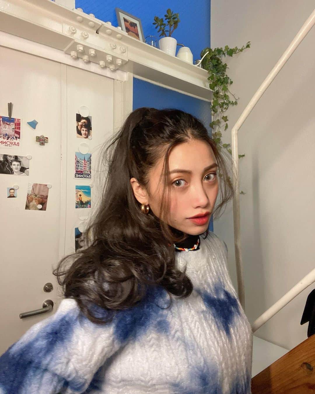 安部ニコルのインスタグラム：「🌦💗」