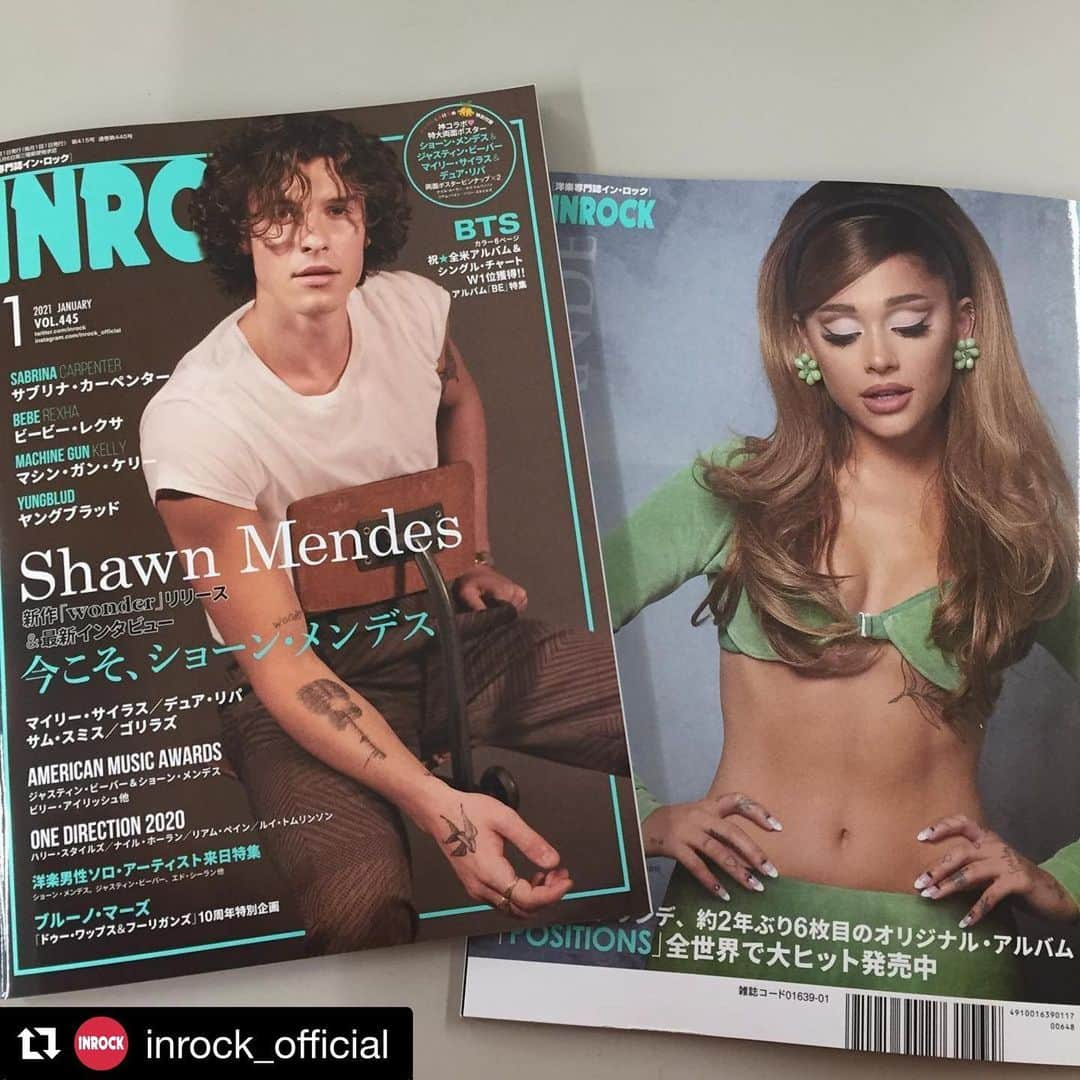 大島央照さんのインスタグラム写真 - (大島央照Instagram)「発売中のINROCK 1月号 @inrock_official  洋楽男性ソロ・アーティスト in ジャパンのページ、エド・シーラン @teddysphotos ショーン・メンデス @shawnmendes ハーヴィー @hrvy リアム・ペイン @liampayne 過去来日時に撮影させていただいた写真が掲載されてます。  ‥かれこれ約17年、来日アーティストを撮影してきましたが、昨年3月からは残念ながら撮れなかったです。 思えば、いつも彼らを撮るたびに、それに見合った自分でいなきゃと、撮ることが自分の自信とモチベーションにつながる原動力になっていました。今一旦ストップして、寂しくも思いますが、いい意味で落ち着いて周りを見渡せるように、ようやくなったなと思います。そこから、身近な人たちの特別な日を撮りたいと思うようになったり、それが今私にできることとして、身近な方たちが笑顔になれる、役にたてることかなと。そんな気づきがあって、展覧会を機に記念日をテーマに写真を撮るようになりました。スターの皆さんの写真をみながらふと、この時期があるから、新たに決断できたことだと、ありがたく思いました。また彼らを撮影できる日を楽しみに。  ‥話がだいぶそれましたがー、笑、 ファンの皆様、ぜひ✨✨  #Repost @inrock_official with @get_repost ・・・ +++++++ INROCK1月号⛄️発売中〜 . ❄︎特集❄︎ #ショーンメンデス 表紙＆巻頭8ページ特集！新作「ワンダー」リリース #ワンダイレクション 4人の2020年を振り返る💫 #BTS 全米1位アルバム✨「BE」特集 American Music Awards♪ #ジャスティビーバー #ビリーアイリッシュ ほか 男性ソロ・アーティスト来日特集🇯🇵ショーン、ジャスティン、#エドシーラン ほか #ブルーノマーズ ㊗️デビュー・アルバム10周年企画 . ❄︎インタビュー❄︎ #サブリナカーペンター #ビービーレクサ #マシンガンケリー #ヤングブラッド #ゴリラズ #フィーバー333 . ❄︎その他❄︎ #サムスミス 本人による「ラヴ・ゴーズ」収録曲説明🎼 #マイリーサイラス 新作リリース＆グラビア✨ #デュアリパ 最新ライヴ・レポート♫ . ❄︎特別付録❄︎ 特大両面ポスター ショーン＆ジャスティン／マイリー＆デュア 両面ピンナップ #ナイルホーラン ／#ルイトムリンソン ／#リアムペイン ／#ハリースタイルズ ※毎年恒例の付録オールスター・カレンダーは、次号の予定です。お楽しみに❣️ . 引き続き、弊社公式サイトにて送料無料キャンペーンを行っています。(年内終了予定) 売り切れる前に是非ご利用ください。 🔍「ロックセールス」で検索 ‪www.rocksales.jp‬ 商品カテゴリー「雑誌◼️イン・ロック」 . 2020年最後のINROCKもよろしくお願いいたします🙇🏻‍♀️💕 . . . #inrock #インロック #shawnmendes #onedirection #sabrinacarpenter #brunomars #justinbieber #beberexha #dualipa」1月12日 20時32分 - chiakioshima