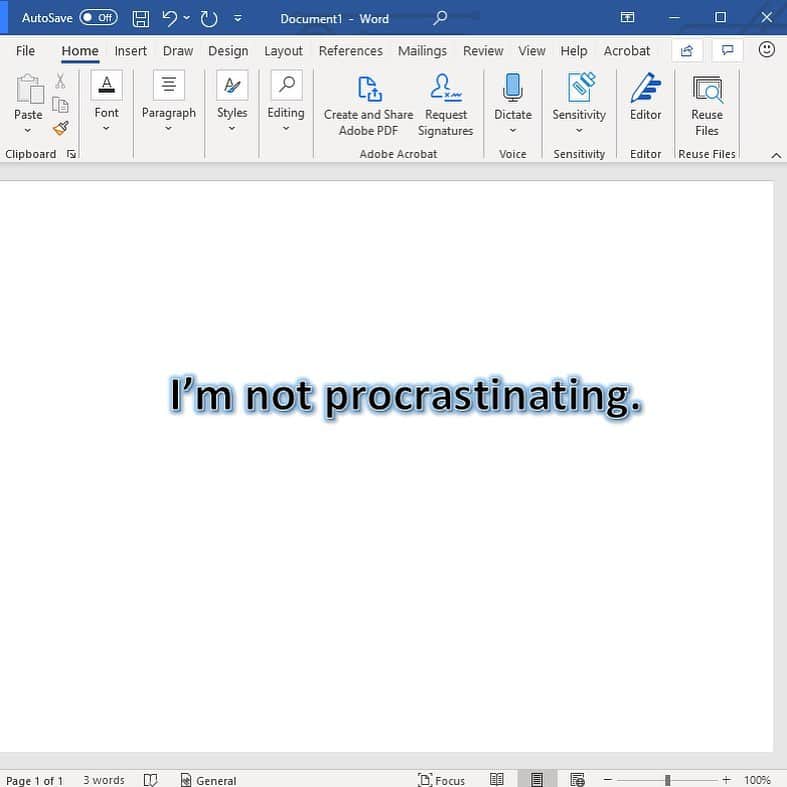 Microsoftさんのインスタグラム写真 - (MicrosoftInstagram)「You’re procrastinating.」1月13日 2時19分 - microsoft