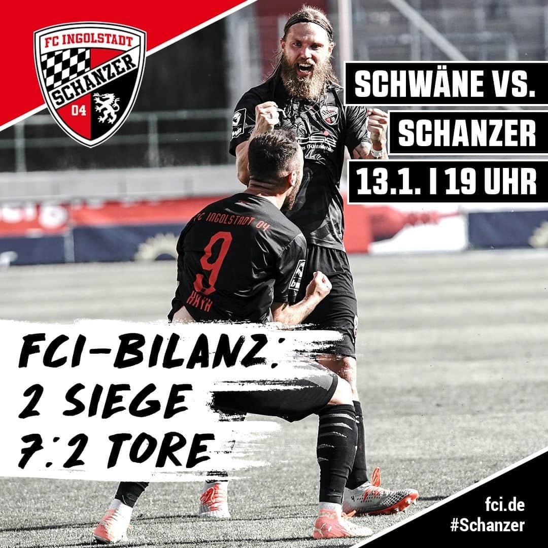 FCインゴルシュタット04さんのインスタグラム写真 - (FCインゴルシュタット04Instagram)「Bisher 2 Duelle und die Bilanz passt! 👍💯 Beim @fsv.zwickau gab es zuletzt einen 3:0-Erfolg, doch das alles ist beim Nachholspiel am Mittwochabend im Flutlicht der GGZ Arena nichts wert. Also einmal mehr: KÄMPFEN bis zu letzten Sekunde & nachlegen, #Schanzer‼️🔥🔥 ___ Wie geht's diesmal aus? EURE TIPPS! 👇💬 . . #schanzerdassindwir #Schanzerfürimmer #Ingolstadt #FCI #FCIngolstadt #3Liga #zeigtsuns #fu3ball #soccer #fussball #football #futbol #immerweiter #zamhoidn #Team #Auswärts #Auswärtsspiel #Auswärtsfahrt #away #einTEAM #gemeinsam #FSVFCI #FSV #Zwickau #FSVZwickau #GGZArena」1月12日 21時22分 - dieschanzer