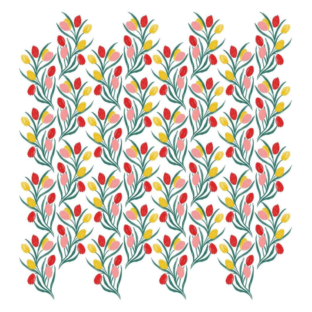 関根正悟さんのインスタグラム写真 - (関根正悟Instagram)「“tulip🌷”  #textiledesign #flowerprint  #shogosekine」1月12日 22時28分 - shogosekine0319
