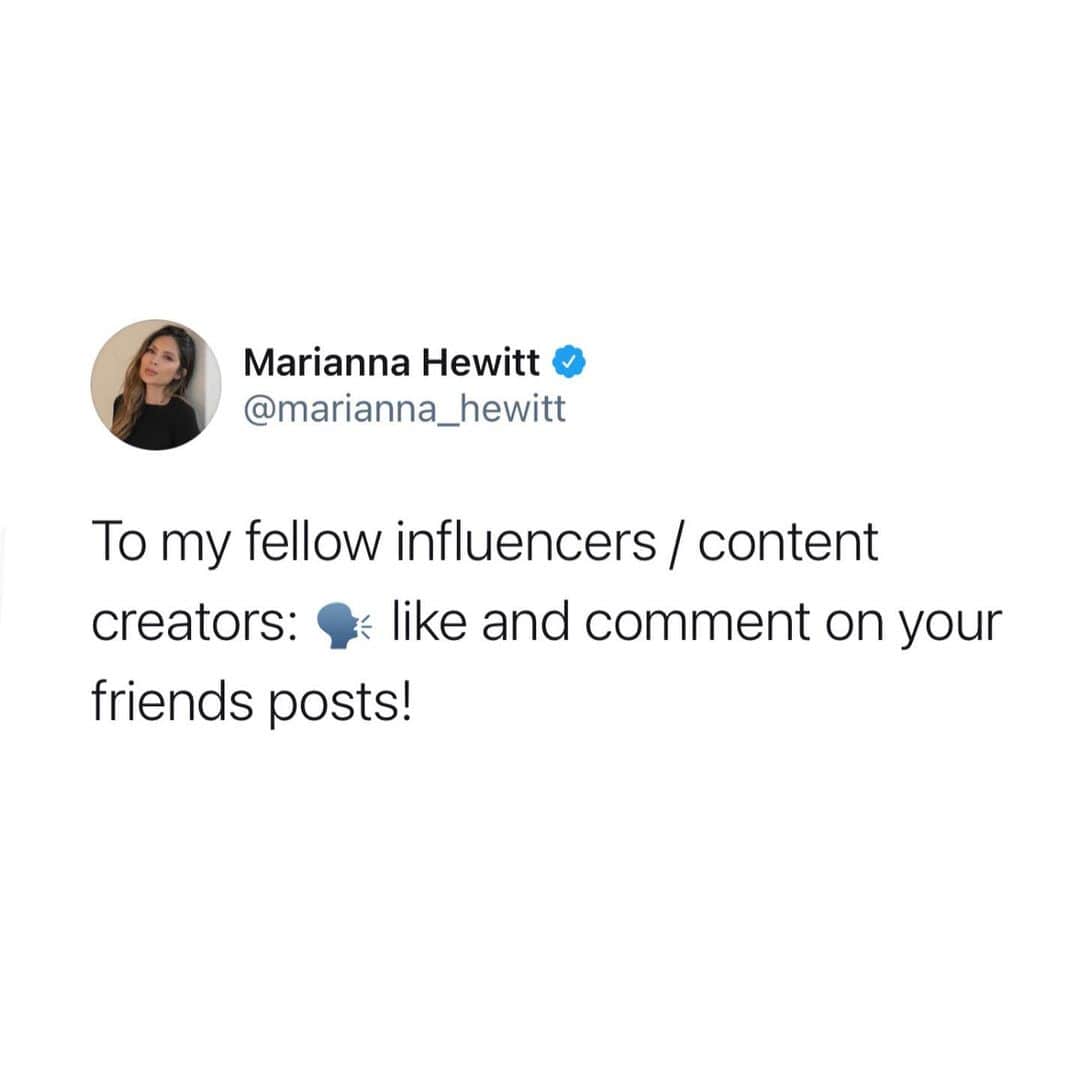 Marianna Hewittのインスタグラム：「🗣 hype up your friends (a thread)」