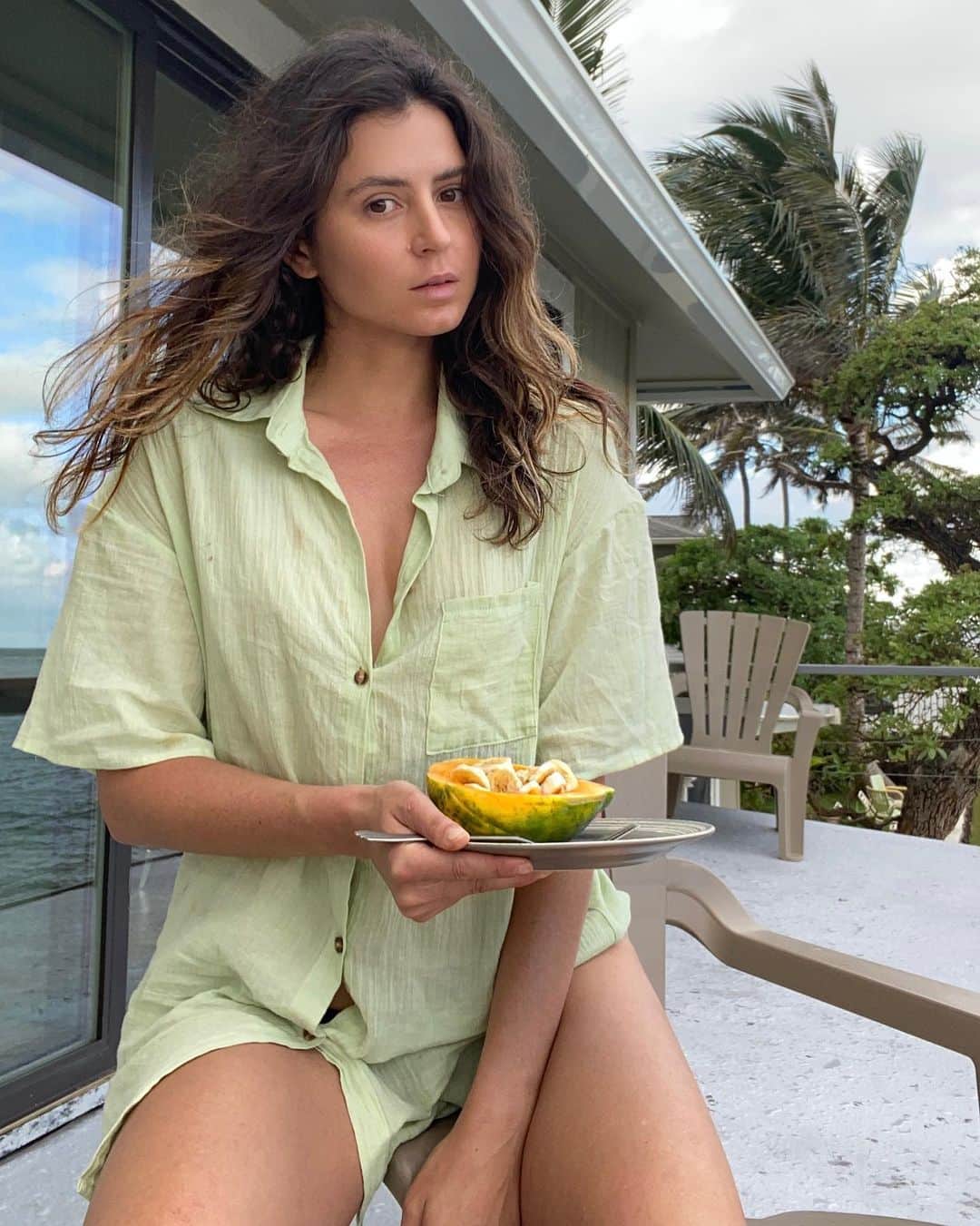 アナスタシア・アシュリーのインスタグラム：「Loading up on antioxidants... no cap 😛」