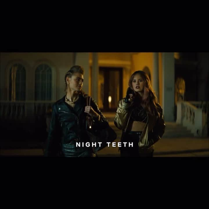 デビー・ライアンのインスタグラム：「ok @netflixfilm just dropped a teaser for some of their upcoming movies this year, including this gorgeous ride of a movie I did called Night Teeth... and that’s all we’re gonna say on #nightteeth for now except I can’t wait to watch all of these including Zendaya in Malcolm & Marie and my dear apparition friend @welchwelchwelchwelch in her Fear Street series」