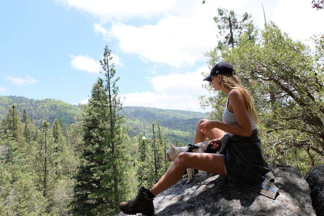 ブレッヒェ・ハイネンのインスタグラム：「🐶🌲」