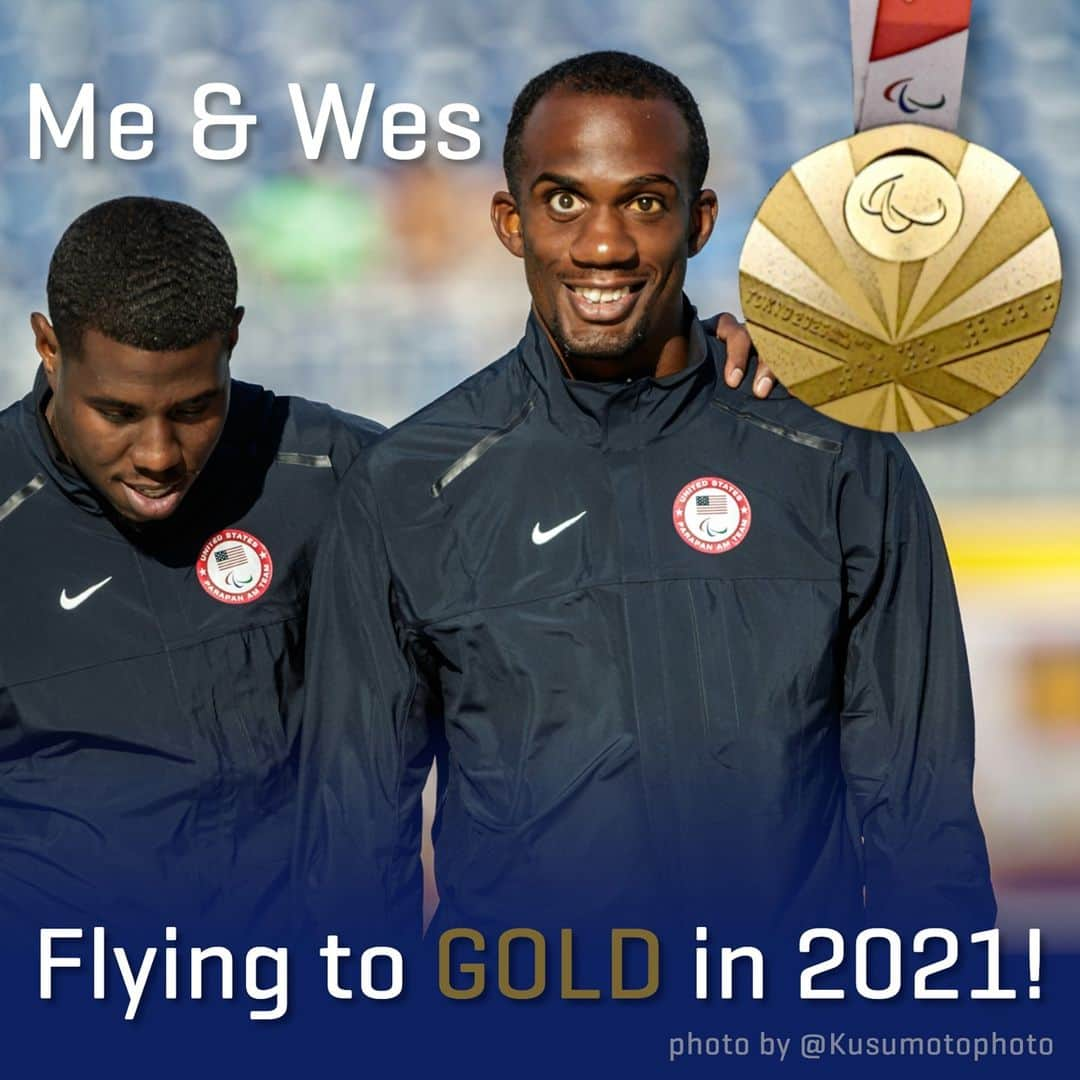 レックス・ジレットのインスタグラム：「2020 may not have turned out the way we thought it would, but it didn't get in the way of our vision. @wesley_williamz and I, we have our sights on gold. What makes you fly?  #FlyFlyFly #WhatMakesYouFly #tokyo2020」