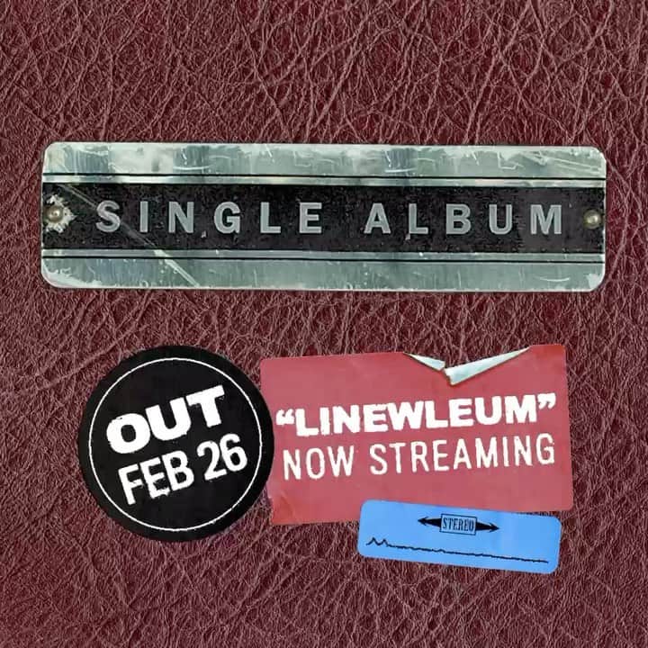 のインスタグラム：「@nofx has been a huge inspiration for us long as we can remember, so when they called and asked us to fuck up their most famous song, we happily obliged. Check out Synyster Gates and Zacky V in "Linewleum."」