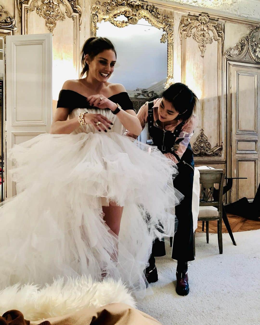 のインスタグラム：「I miss tulle-ing around in⁣ @giambattistavalliparis 👗 ⁣ 📷: @lucassomoza」