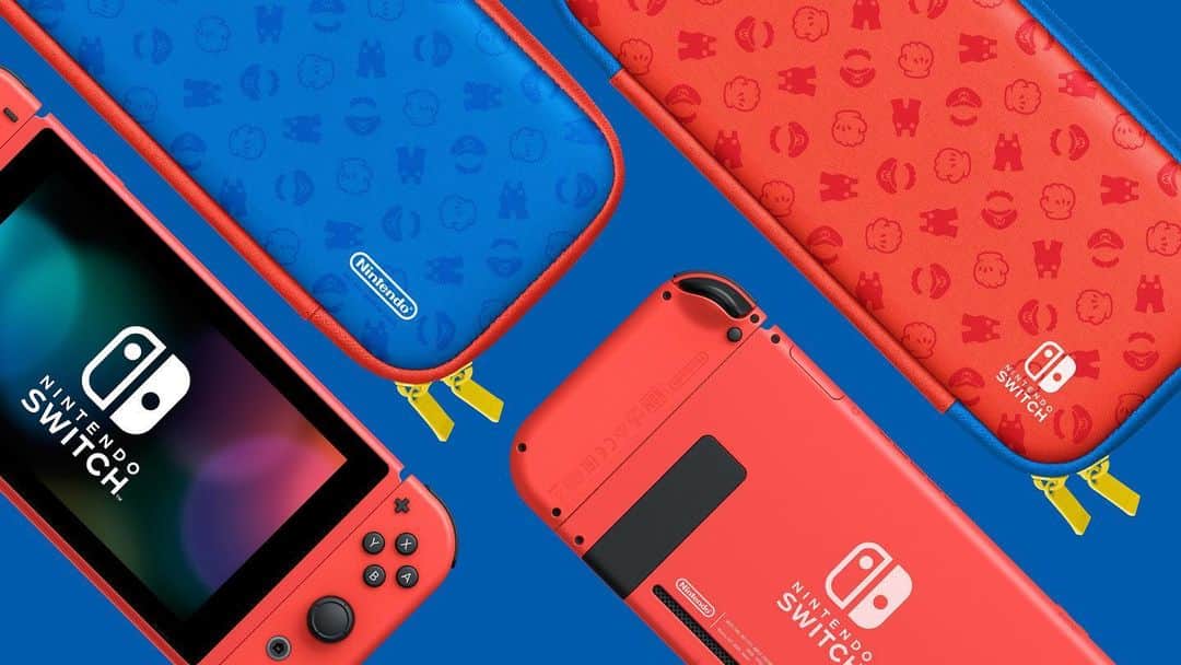 任天堂アメリカさんのインスタグラム写真 - (任天堂アメリカInstagram)「The #NintendoSwitch - Mario Red & Blue Edition system sports a distinct red-and-blue color scheme in honor of Mario’s iconic outfit.  Available beginning 2/12, it comes fit with a red & blue carrying case to help protect your system as you travel through those Warp Pipes! #SuperMario35」1月13日 5時49分 - nintendoamerica