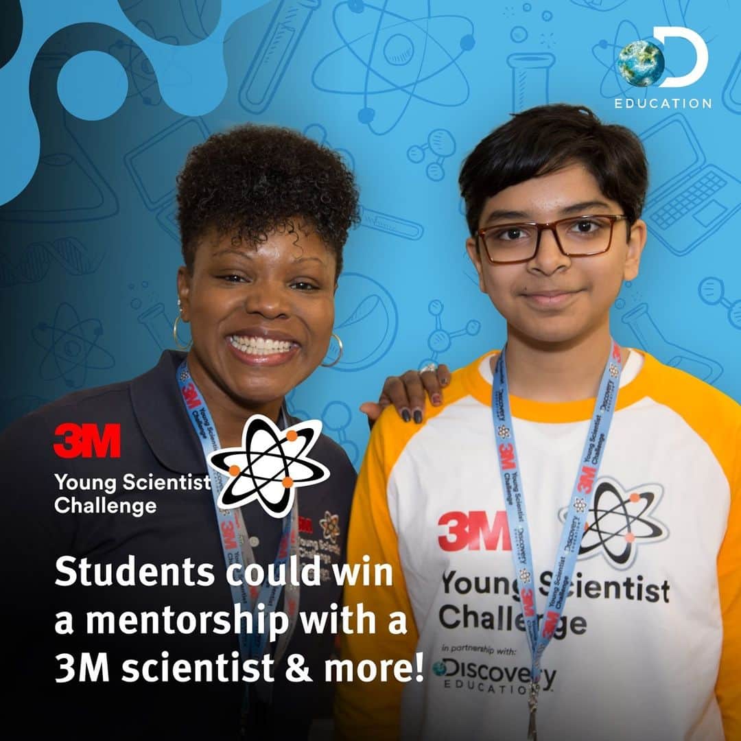 3M（スリーエム）さんのインスタグラム写真 - (3M（スリーエム）Instagram)「The 2021 @3M #YoungScientist Challenge is officially open for entries! Encourage your students to apply to the only science competition that pairs you with a 3M scientist. Start your entry now! (link in bio)」1月13日 6時30分 - 3m