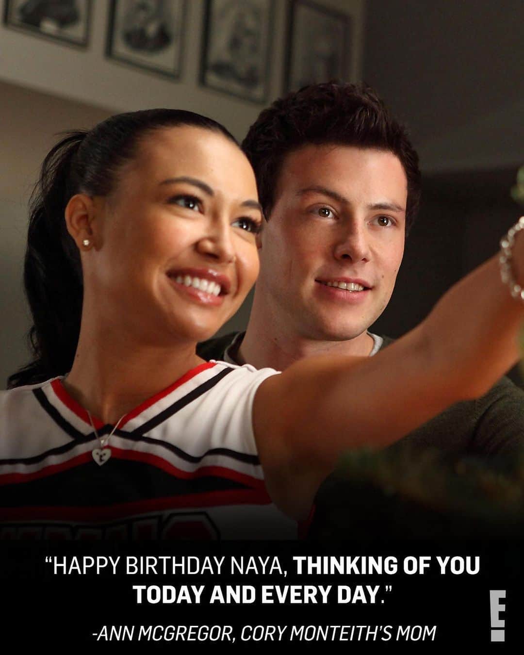 E! Onlineさんのインスタグラム写真 - (E! OnlineInstagram)「Forever and always, their songbird. ❤️ The #Glee family honors Naya Rivera on what would have been her 34th birthday. (📷: Instagram/Getty)」1月13日 7時46分 - enews