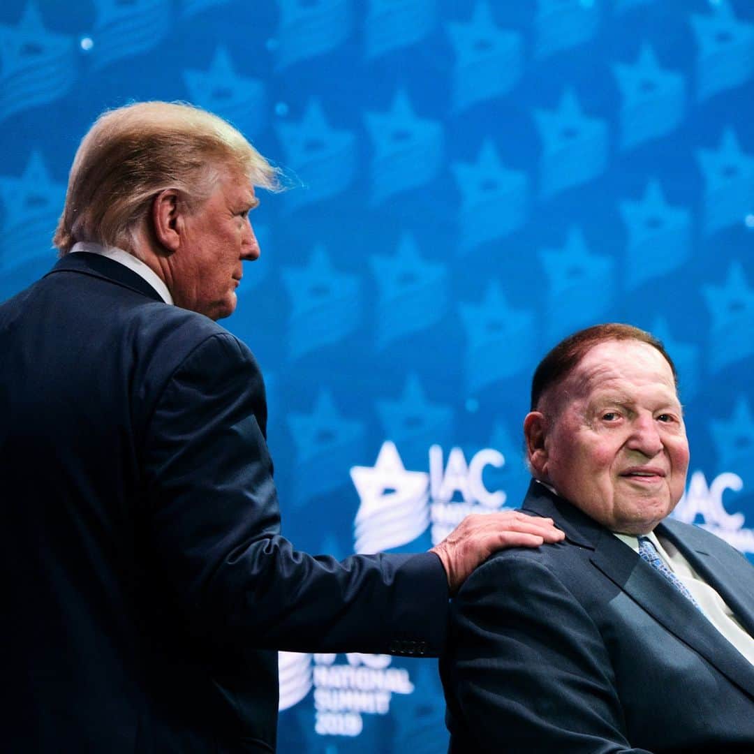 TIME Magazineさんのインスタグラム写真 - (TIME MagazineInstagram)「Sheldon Adelson’s largesse and ruthlessness gave the casino mogul, who died on Jan. 11 at age 87, an almost unrivaled influence over American politics, writes Philip Elliott. He was a self-made man whose net worth topped $35 billion at the time of his death. As his wealth grew, Adelson became a kingmaker both at home and in Israel. By the end of his life, Adelson had a direct line to President Trump and Israeli Prime Minister Benjamin Netanyahu alike. Few have wielded so much influence inside the Republican Party without having run for office. Forbes estimates he spent more than $1 billion funding such projects over the course of his lifetime. But his legacy will be more than raw dollars. It will be at the vanguard of a new era in U.S. politics when the ultra-rich can determine the shape, tenor and rules of elections. Read more at the link in bio. In this photograph: Trump and Adelson at the Israeli American Council National Summit in Hollywood, Fla., on Dec. 7, 2019. Photograph by T.J. Kirkpatrick (@tjkp)—@nytimes/@reduxpictures」1月13日 7時49分 - time