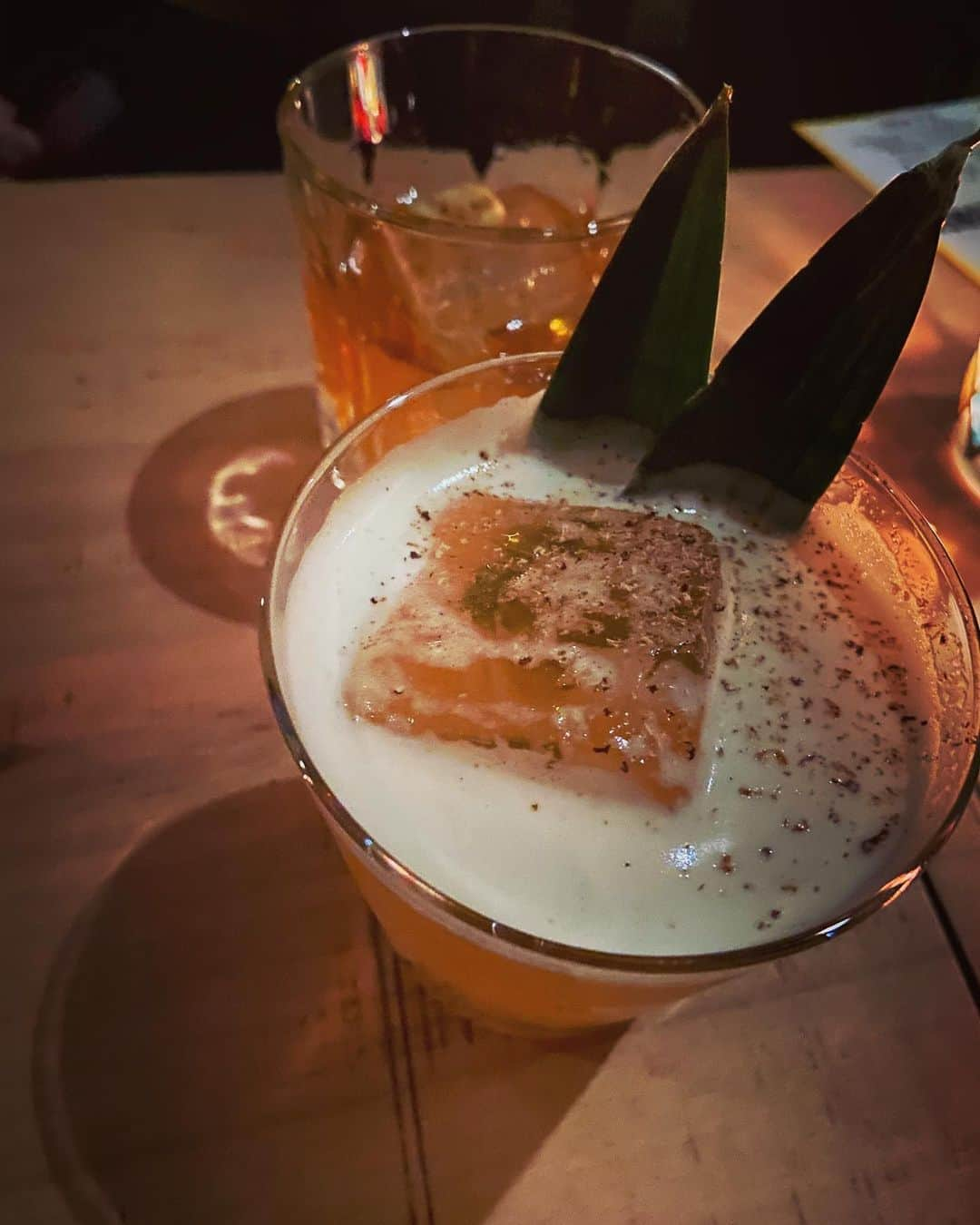 大塚美優のインスタグラム：「Special cocktail #比羅夫#hirahu#niseko#bar#cooktail #bargyu」