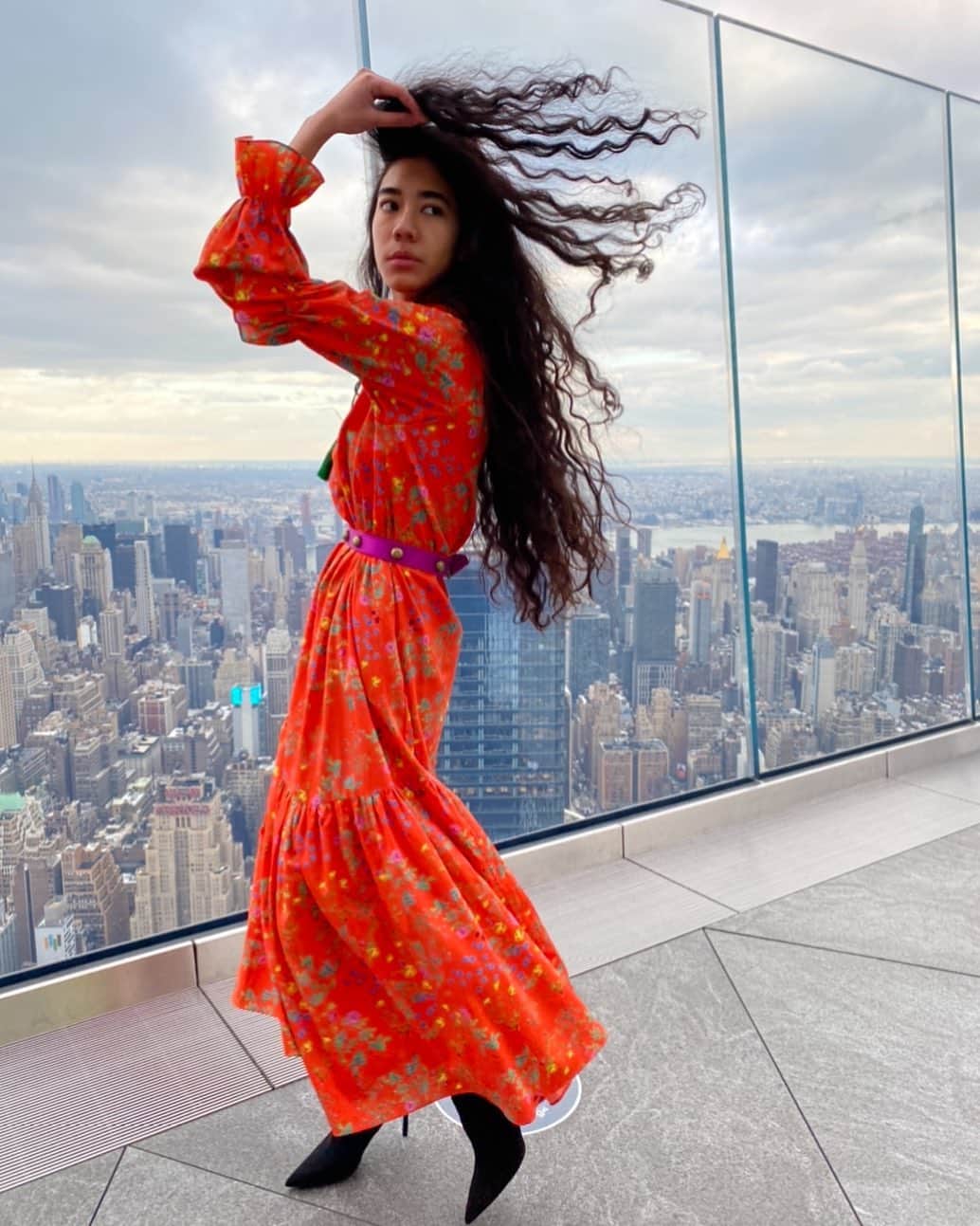 シンシア ローリーのインスタグラム：「Blow out 💥#hairgoals」