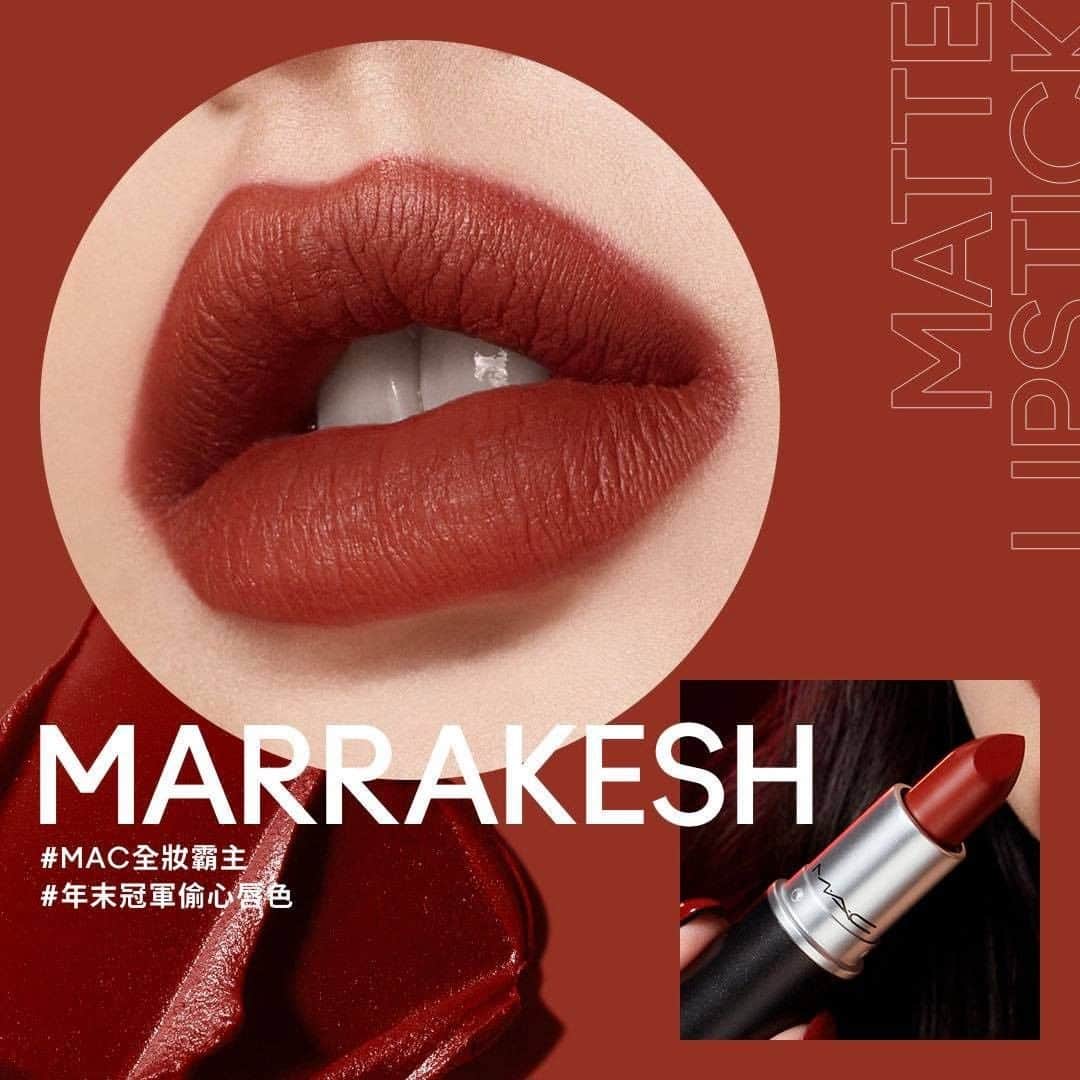 M·A·C Cosmetics Hong Kongさんのインスタグラム写真 - (M·A·C Cosmetics Hong KongInstagram)「比小辣椒更美？🌶️ 美妝圈瘋搶「啡調辣椒」 女生手袋必定有一支顯白棕紅色 #Marrakesh！比Chili多一點啡調，薄擦秒現高級感個性，厚擦卻又氣場十足！加上去黃顯白，絕對係黃皮人救星！ 難怪成為NO.1 偷心爆紅秋冬色調 💋 鍾意耍辣嘅你入手咗未？  Product mentioned: Matte Lipstick 經典啞光唇膏 in Marrakesh - HK$160 #全妝霸主 #年度美妝天書 #唇妝雕塑術 #偷心唇色 #MACHongKong   Hotter than Chili? 🌶️ The Fall/Winter Shade that you can't miss! Every gal knows to carry around #Marrakesh, an edgier version of our best-selling Chili shade! The hit lippie delivers a brown terracotta hue, which can instantly shows off your personality without being TOO LOUD.  Come to M·A·C today and give this shade a try yourself!」12月20日 10時01分 - maccosmeticshk