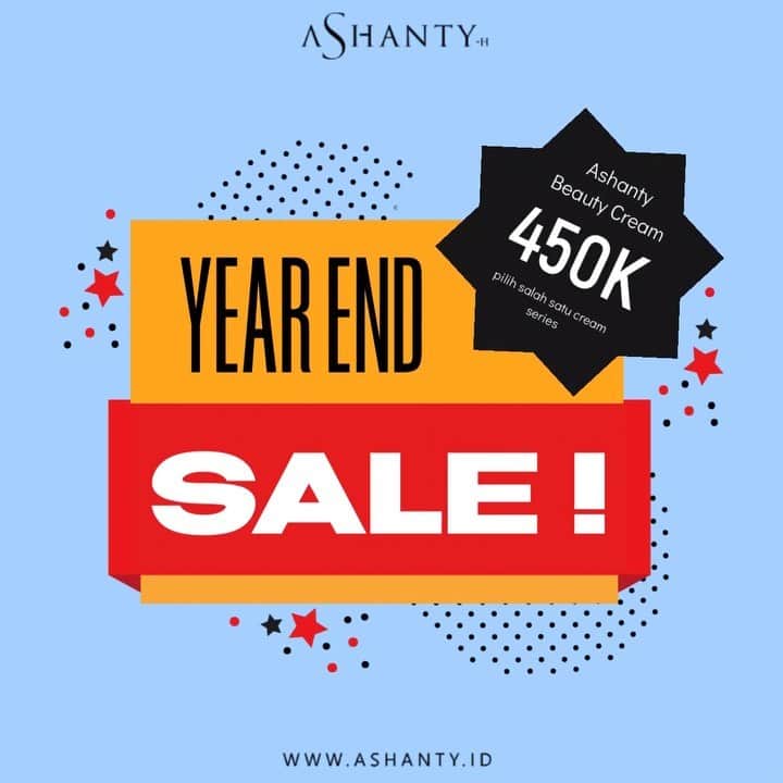 ASHANTY BEAUTY CREAM OFFICIALのインスタグラム：「🎉YEAR END SALE🎉  Happy weekend and happy shopping ladies, Special promo akhir tahun Ashanty Beauty Cream hanya Rp 450.000,- (pilih salah satu cream series Whitening, Acne atau Anti Aging) jangan sampai kehabisan, pesan cream perawatan wajah favorite yang sesuai dengan kebutuhan dan kondisi kulit wajahmu dan dapatkan hasil kulit wajah idaman cerah dan glowing. Periode promo 20 - 31 Desember 2020 😍  _________________________________ Informasi dan pemesanan : WA: 081293823950 WA: 085781140354 WA: 081287388885 WA: 087778489900 FAST RESPONS CLICK LINK yang ada di Bio IG @ashantyid  _________________________________ #creamwajag #beauty #cosmetics #brandlocal #skincare #skincarelocal #thehermansyah #beautyvlogger #beauty #kosmetikmahal #ashantyid #keluargaasix #ashantyhermansyah #mua」