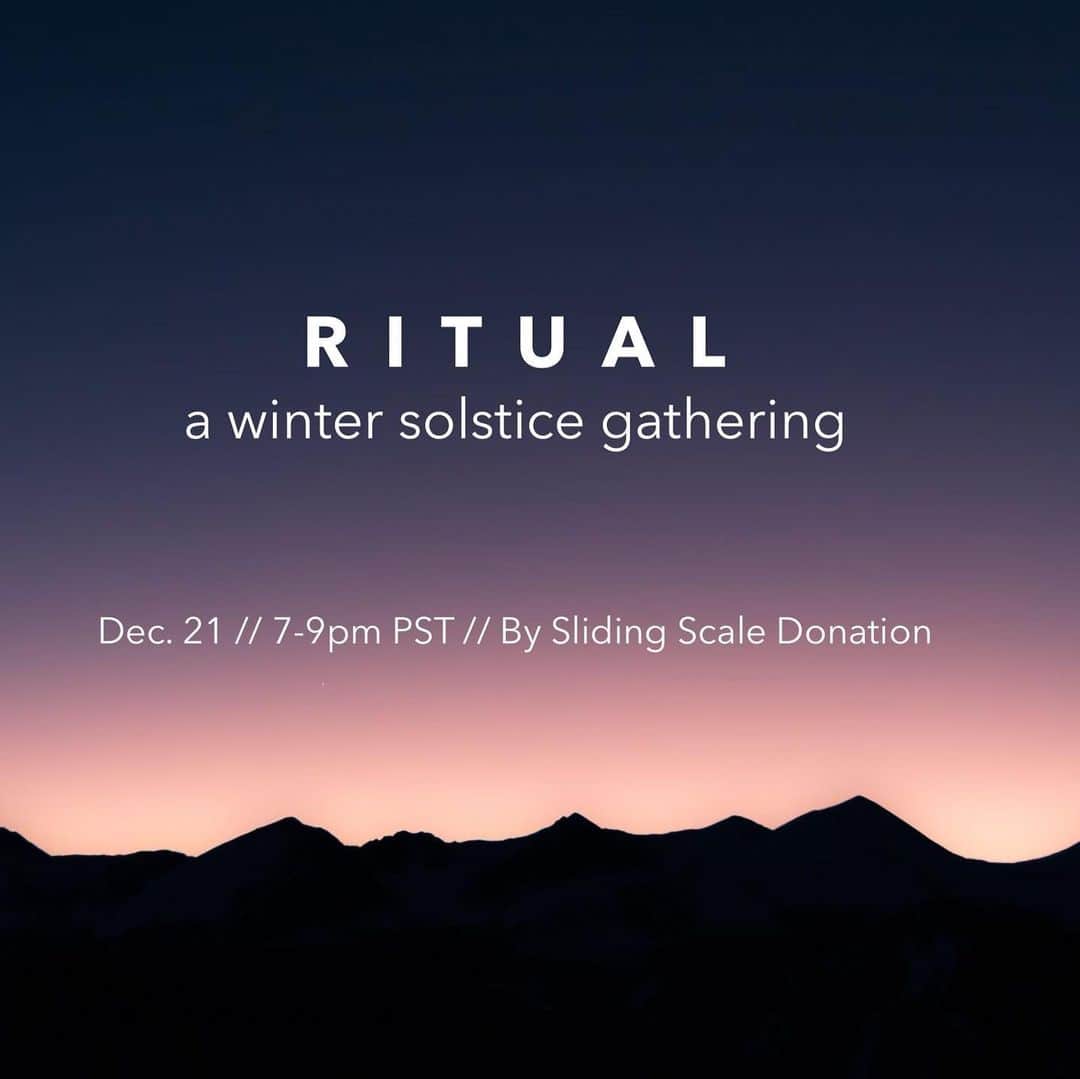 Beam & Anchorのインスタグラム：「We hope you can join us Monday evening for a special winter solstice gathering. ✨🌙Through meditation, reflection and ritual we will ease ourselves into the quiet radiance of the season with intention. ✨✨Dec 21st 7-9 PST - online. Suggested sliding scale: $18 - $24 - $30; no one turned away due to lack of funds. More details and registration via link. 💫💫💫 With @dashmargaret @openspacemindfulness」