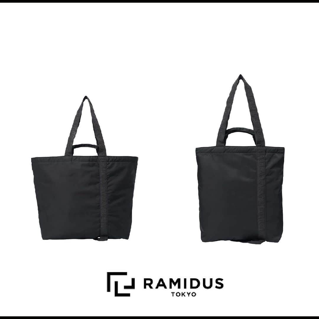 のインスタグラム：「.﻿ 【NEW BAG BRAND - RAMIDUS - 】﻿ ﻿ ﻿ fragment design × RAMIDUS﻿ ﻿ オールブラックにこだわった「BLACK BEAUTY」はRAMIDUS が提案するニュースタンダードにふさわしいコレクション。﻿ ﻿ スタイリッシュなデザインは、カジュアルな中にも上品な印象を与え、高級感のあるカラーリングは吸い込まれるような深く美しいブラックが表現されています。﻿ ﻿ この特別なバッグは、藤原ヒロシによるデザイン集団、fragment design とのコラボレーション企画。両者のブランドネームが入ったオリジナルテープは、2つのハンドルがつながったデザインが特徴的。﻿ ﻿ 新素材に使われたのは形状記憶という特性を備えた高密度に織られたポリエステル。﻿ "非常に軽量で撥水性のある素材を使う”という従来モデルにもあるこだわりを継承しながらも、バッグそのものが持つ美しさを楽しんでいただける仕上がりになっています。内装の仕様もドキュメントポケット、ジッパーポケット、小分け収納用の2つのメッシュポケットを備えてアップデート。﻿ ﻿ ﻿ ﻿ ﻿ RAMIDUS / ラミダス﻿ ﻿ 自分たちが毎日使えるバッグ。﻿ 原宿の街で２０年に渡り追いかけてきたのは、そんなスタンダードなバッグを作ろうということ。﻿ ストリートファッションの発祥地として、世界中から人が訪れるようになったこの街から、次の時代へ向けてニュースタンダードを生み出すために2019年10月、ラミダスは生まれました。﻿ ﻿ ﻿ ﻿ 今回はBAYCREW’S STOREと全国エディフィス﻿ の実店舗にて販売中！﻿ ﻿ その他財布やマスクコードなど小物もご用意しておりますので是非ご覧ください。﻿ ﻿ ﻿ ﻿ ﻿ 左﻿ Bag:【fragment design × RAMIDUS】¥18,700﻿ No. 20092310100740﻿ ﻿ 右﻿ Bag:【fragment design × RAMIDUS】¥15,950﻿ No. 20092310100840﻿ ﻿ ﻿ ﻿ ﻿ ﻿ ﻿ ﻿ ﻿ #edifice﻿ #2020aw﻿ #ramidus﻿ #fragmentdesign」