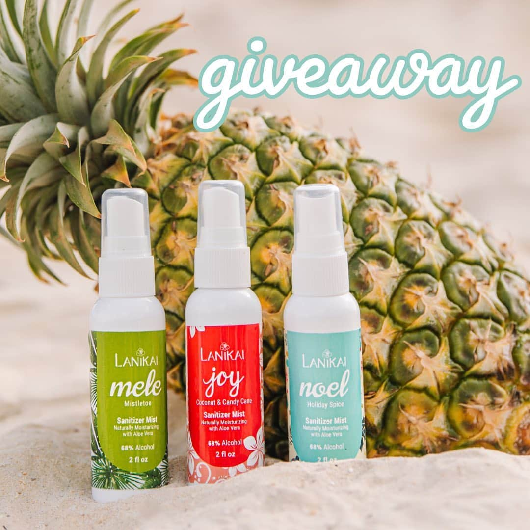 Lanikai Bath and Bodyさんのインスタグラム写真 - (Lanikai Bath and BodyInstagram)「Enter to win a Trio of our Organic & Natural Holiday Sanitizer Mists- the jolliest way to kill germs while keeping hands soft, silky and moisturized. We have been known for our gel sanitizers for over 15 years! . Here’s how to enter!  1️⃣ Like this post  2️⃣ Follow both @lanikaibathandbody & @kakookamaaina  3️⃣ Tag a friend  4️⃣ Comment your favorite holiday scent  (Each comment is an entry, unlimited entries)   Contest ends Sunday, December 20, 2020 at 11:59pm HST). Disclaimer: This giveaway is not affiliated with Instagram or Facebook in anyway.   #giveaway #freebie #free #win #stockingstuffer #sanitizer #holiday #coconut #chocolate #holidayspice #pine #essentialoils #natural #hawaii #melekalikimaka」12月20日 13時07分 - lanikaibathandbody