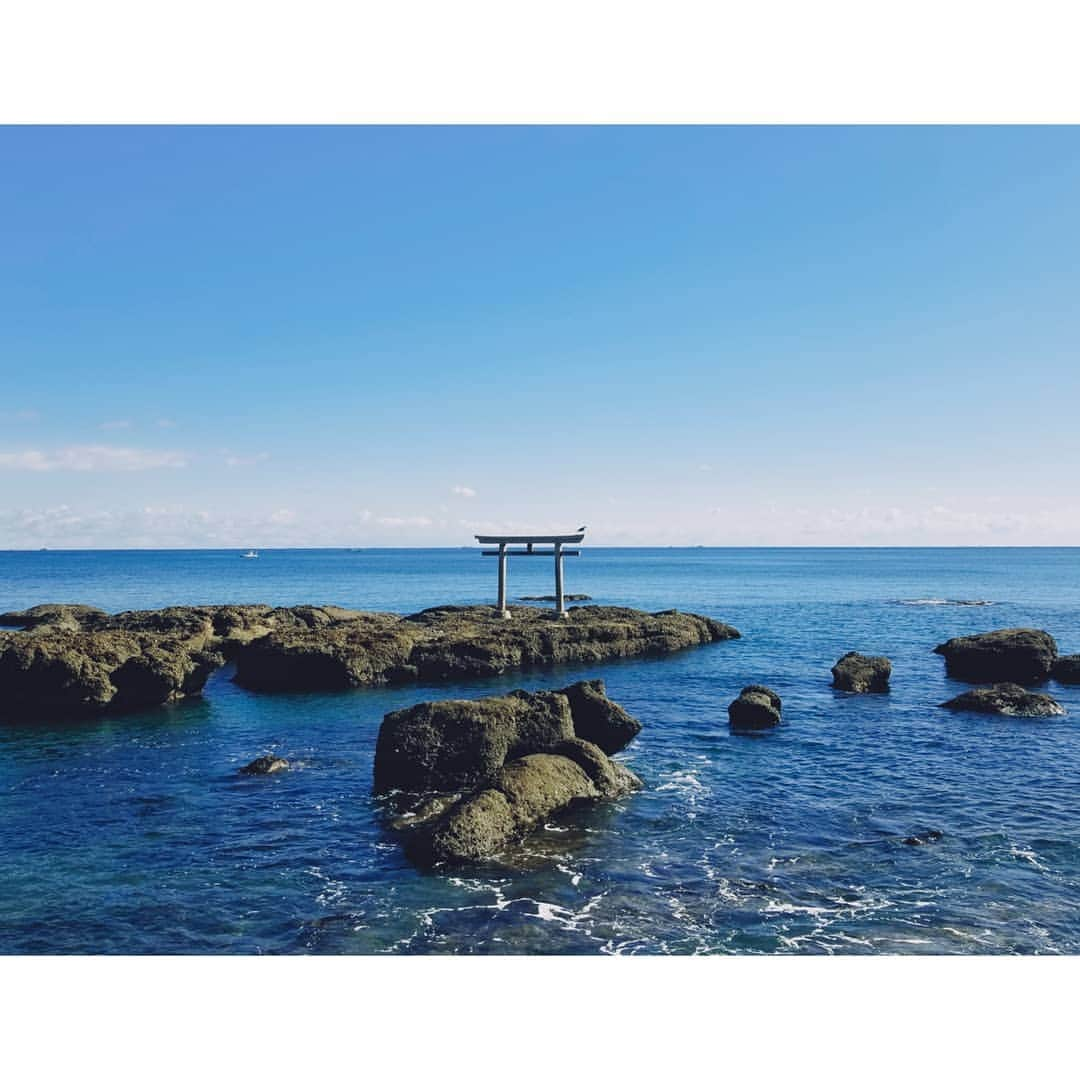 花柳凜のインスタグラム：「#大洗磯前神社 #oaraiisosakishrine」