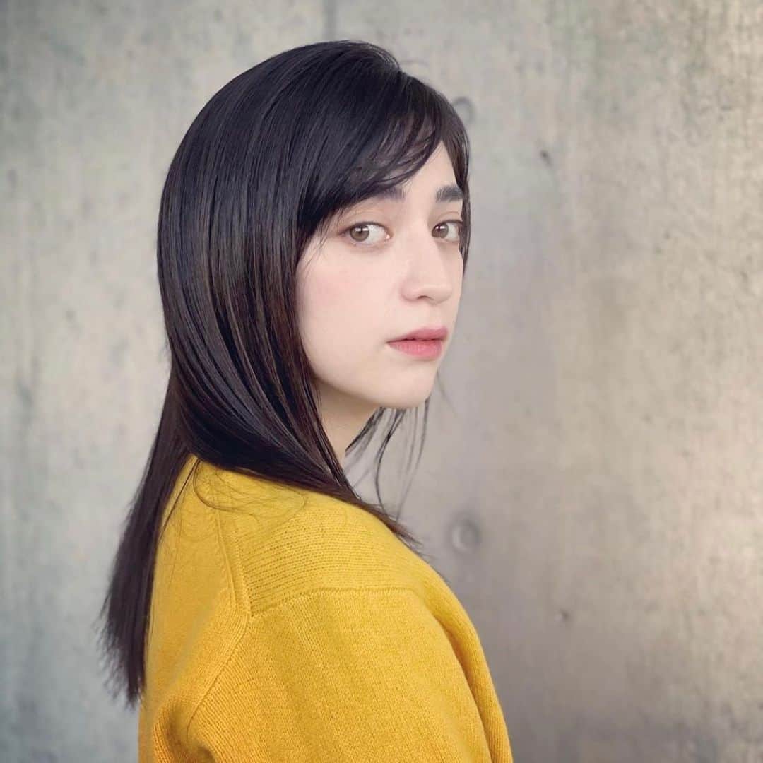 のインスタグラム：「ニューヘアカラー！最高にいいカラーにして頂きました♡#chielu #model #junesmodel」